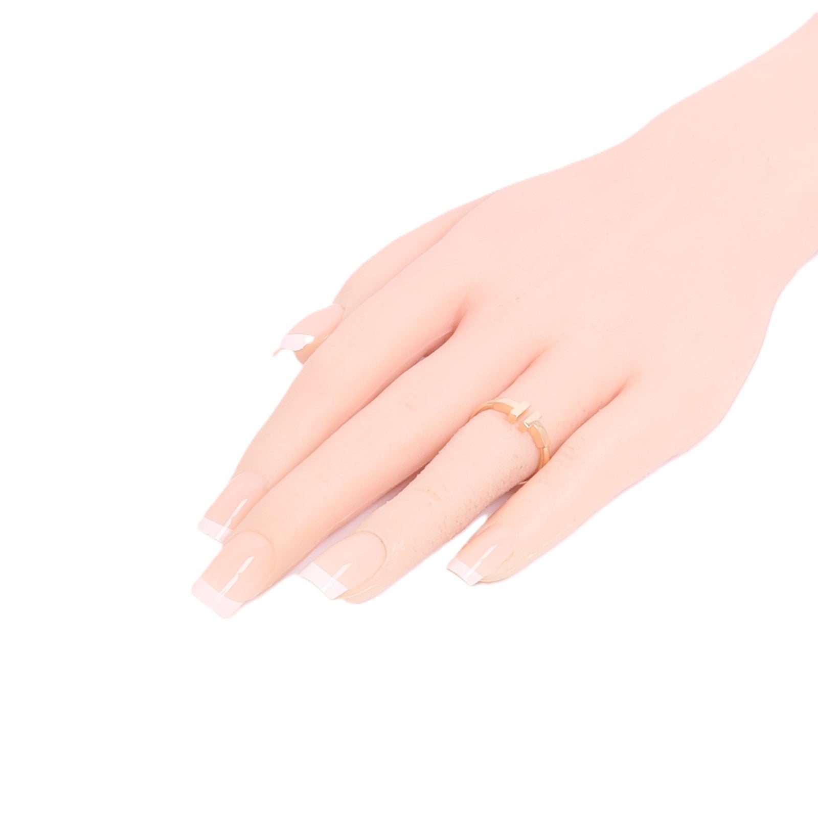 TIFFANY＆CO 18K玫瑰金T Wire Ring戒指