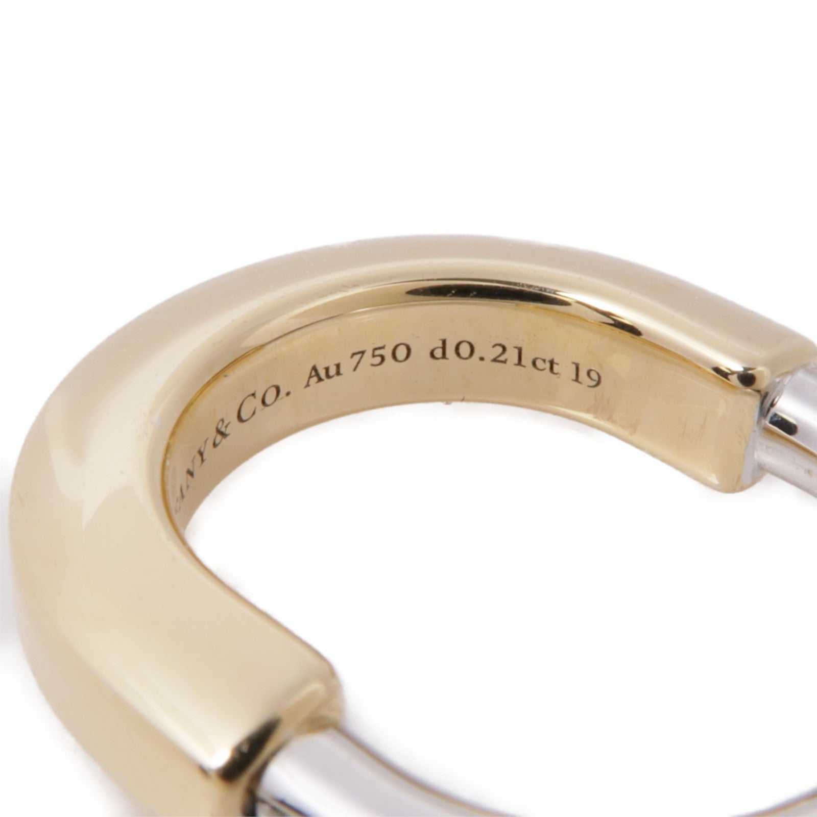 TIFFANY＆CO 【激減優惠】18K玫瑰金/白金Diamond Ring鑽石戒指US#5.75