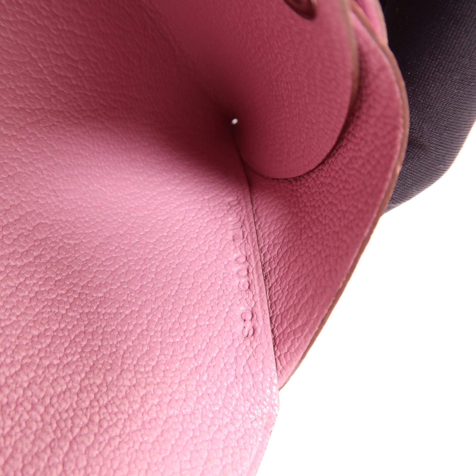 HERMES PHW Calvi Duo Card Case Chevre Leather Mauve Sylvestre