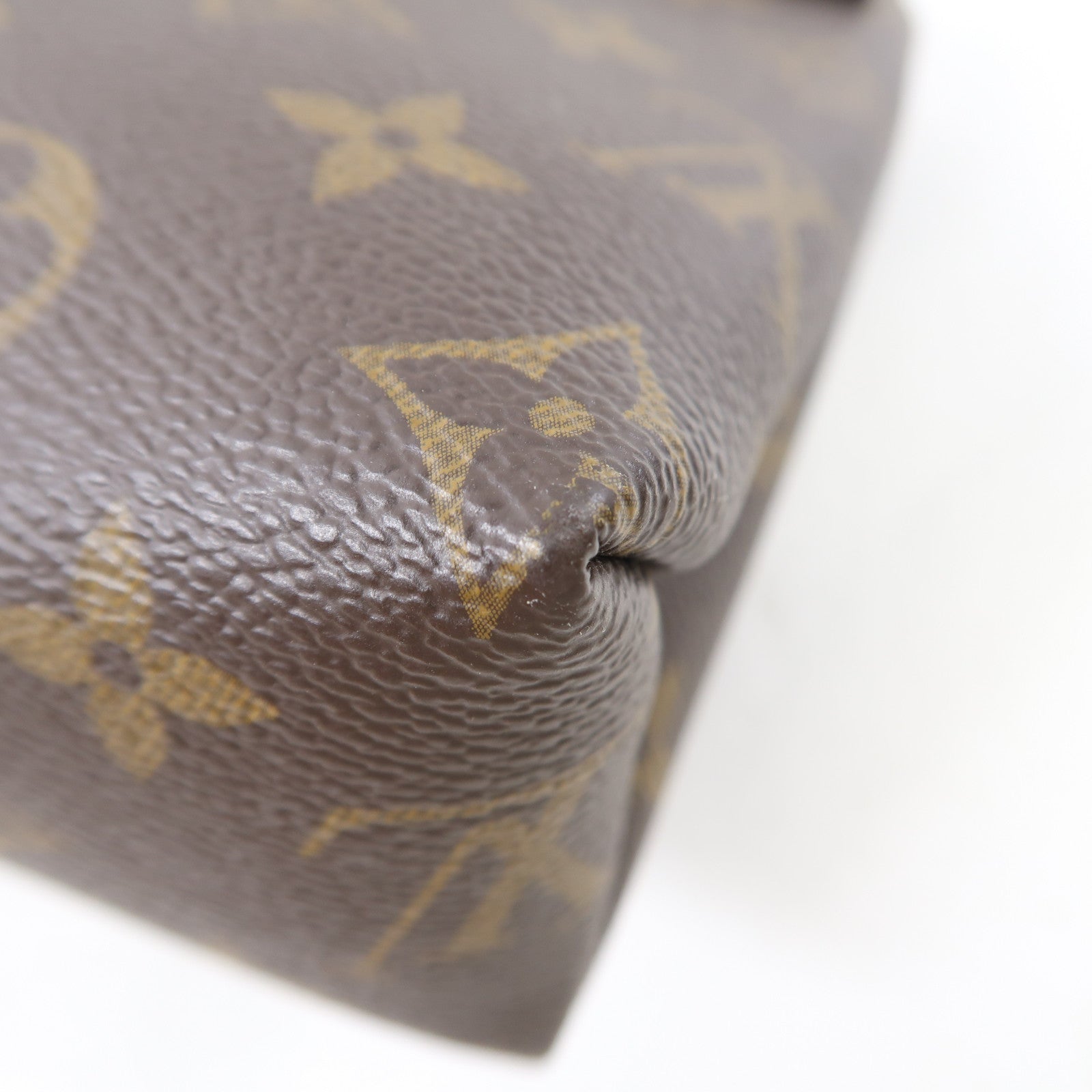 LOUIS VUITTON Monogram Saint Placide金扣肩背袋棕色/黑色