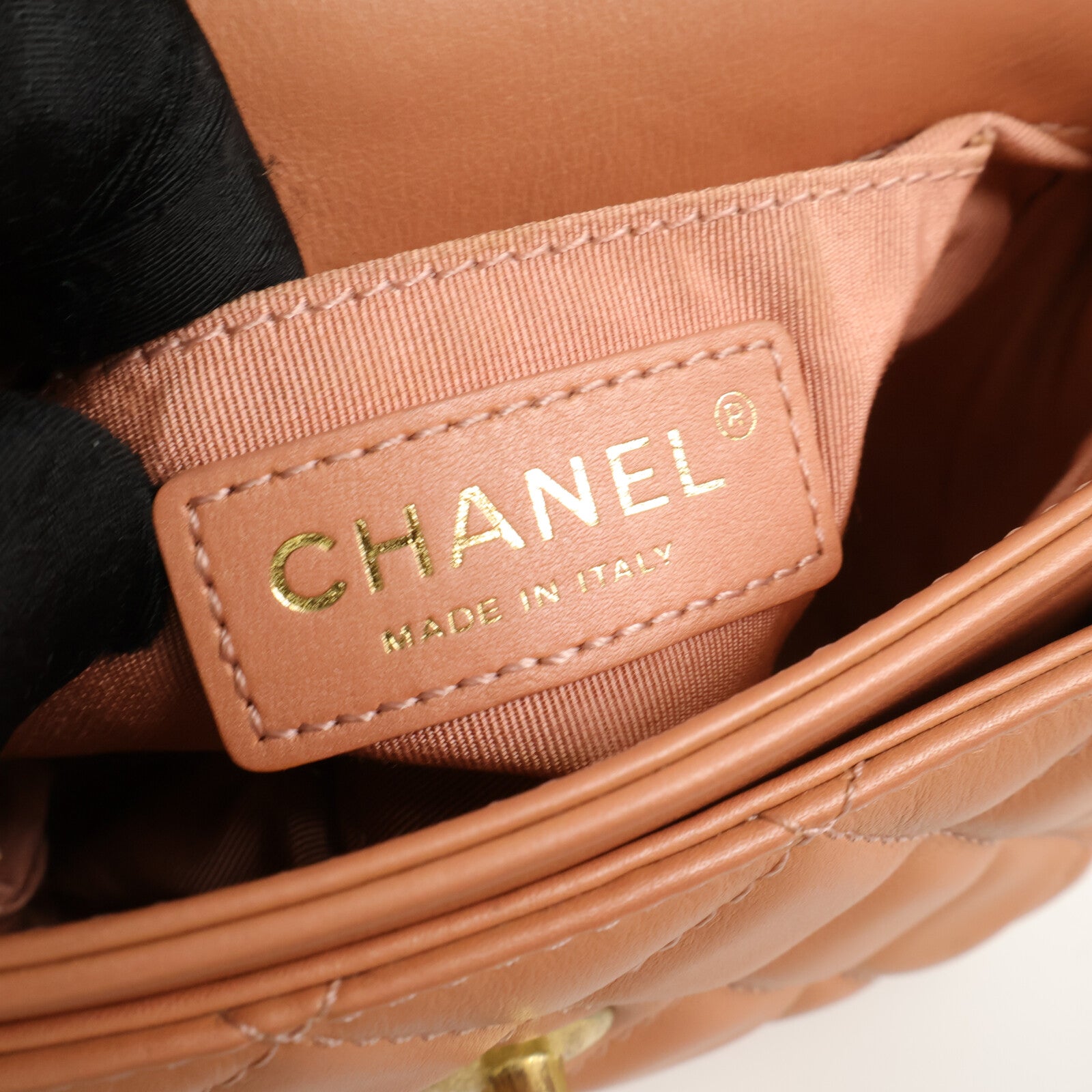 CHANEL 牛皮皮革Chain Shoulder Bag鏈帶手挽肩背兩用袋