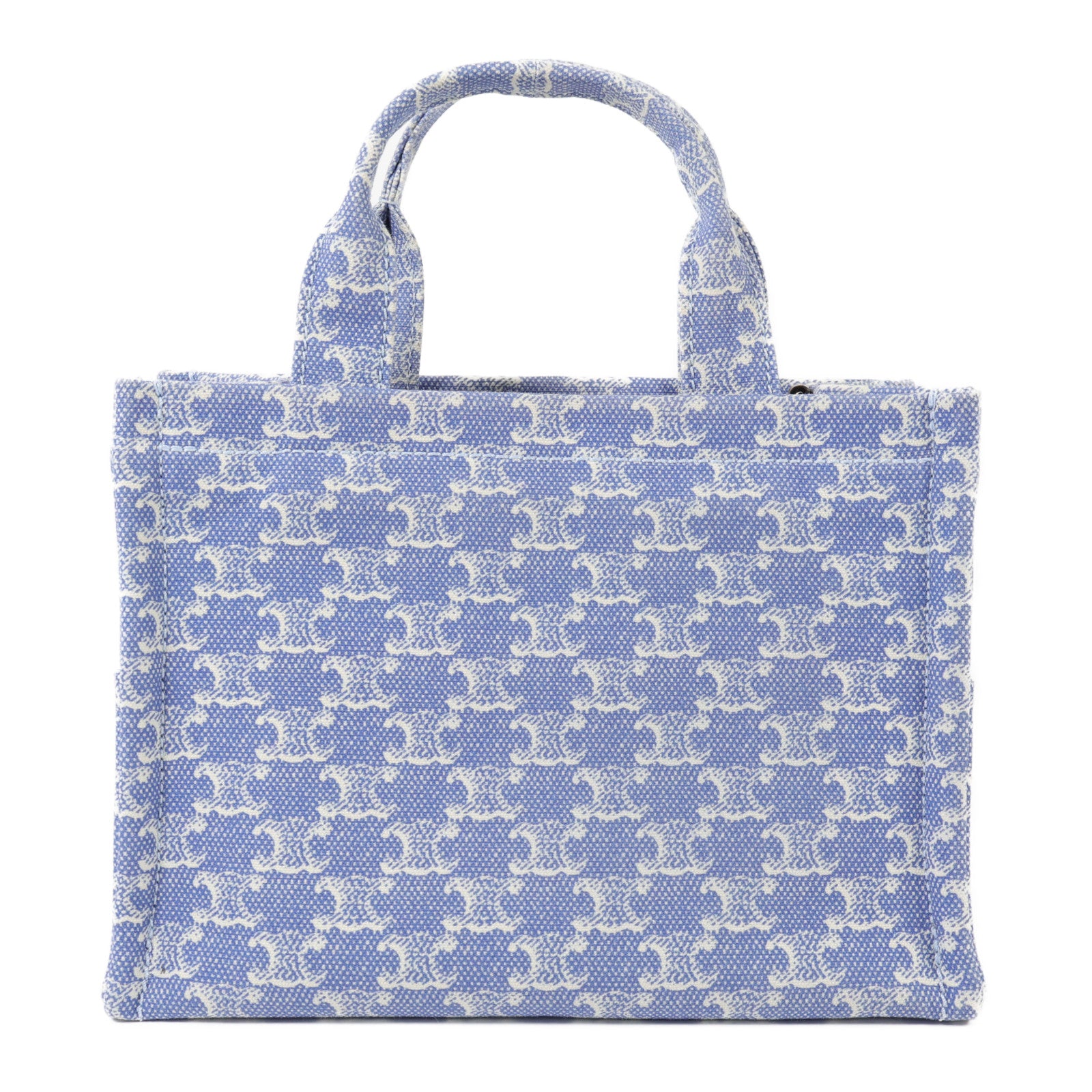 CELINE 帆布Small Cabas Thais金扣手挽肩背兩用袋