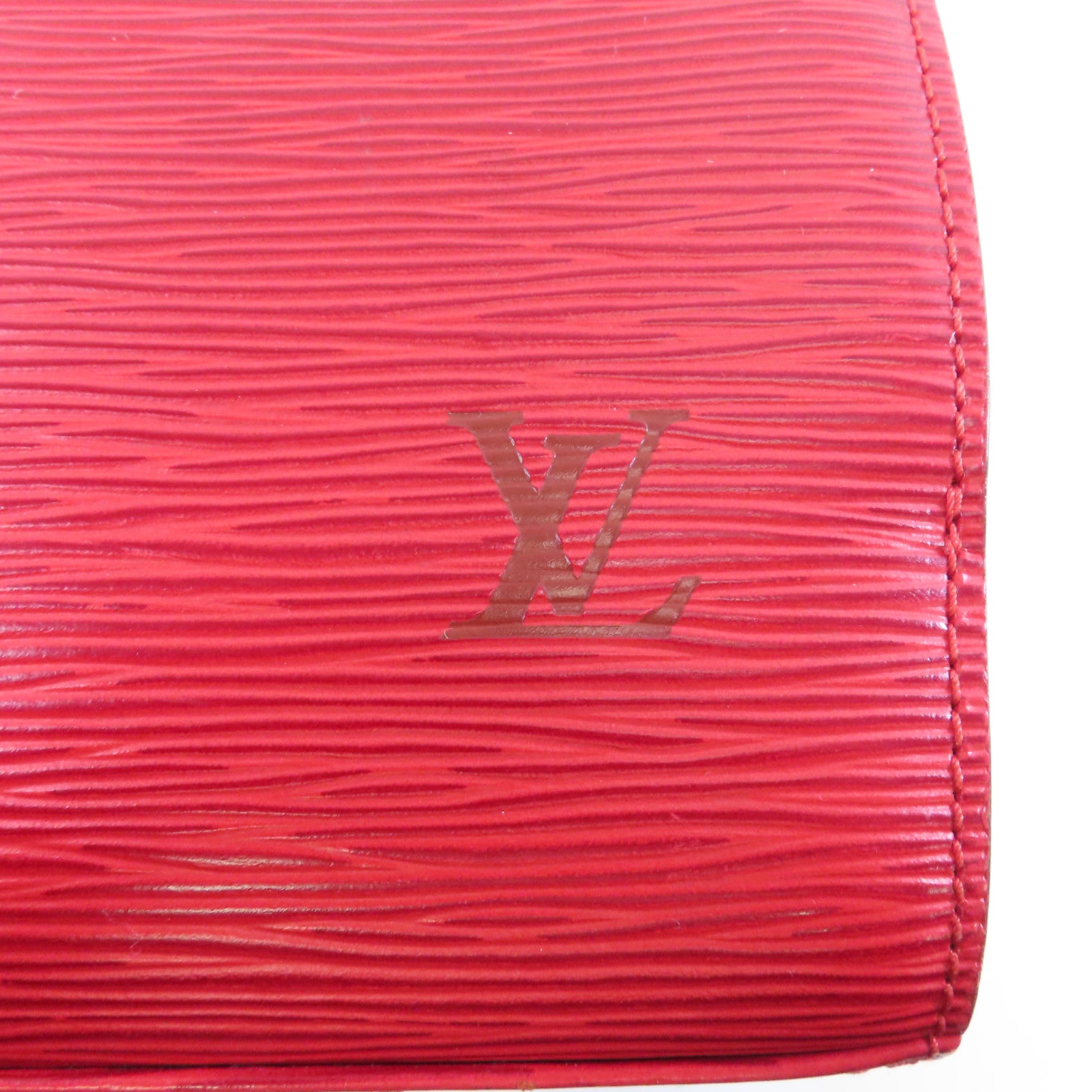 LOUIS VUITTON Epi Pont Neuf金扣手挽袋紅色
