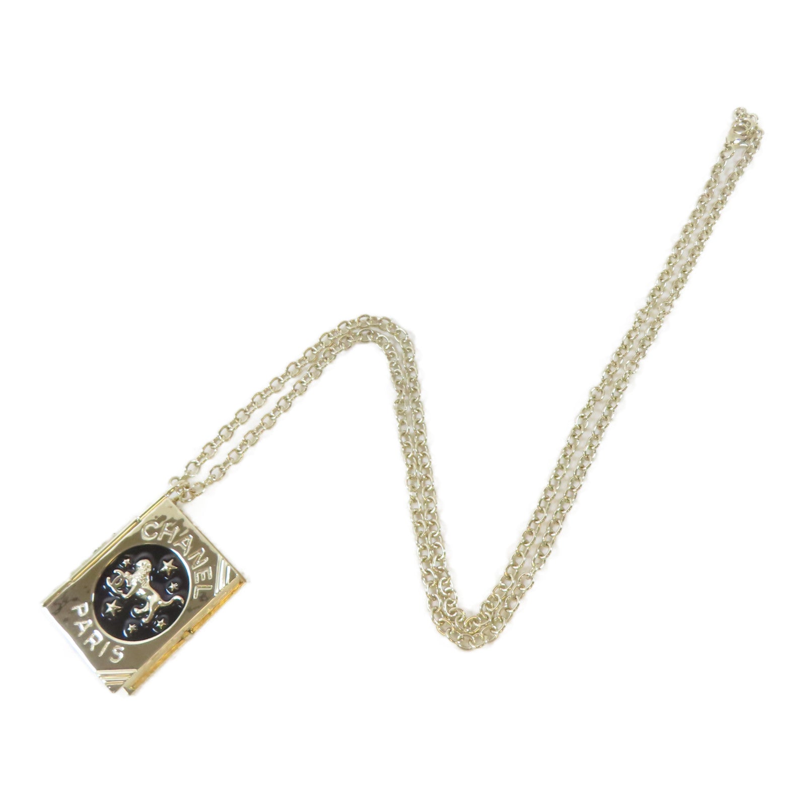 CHANEL 金屬Necklace項鍊金色/黑色