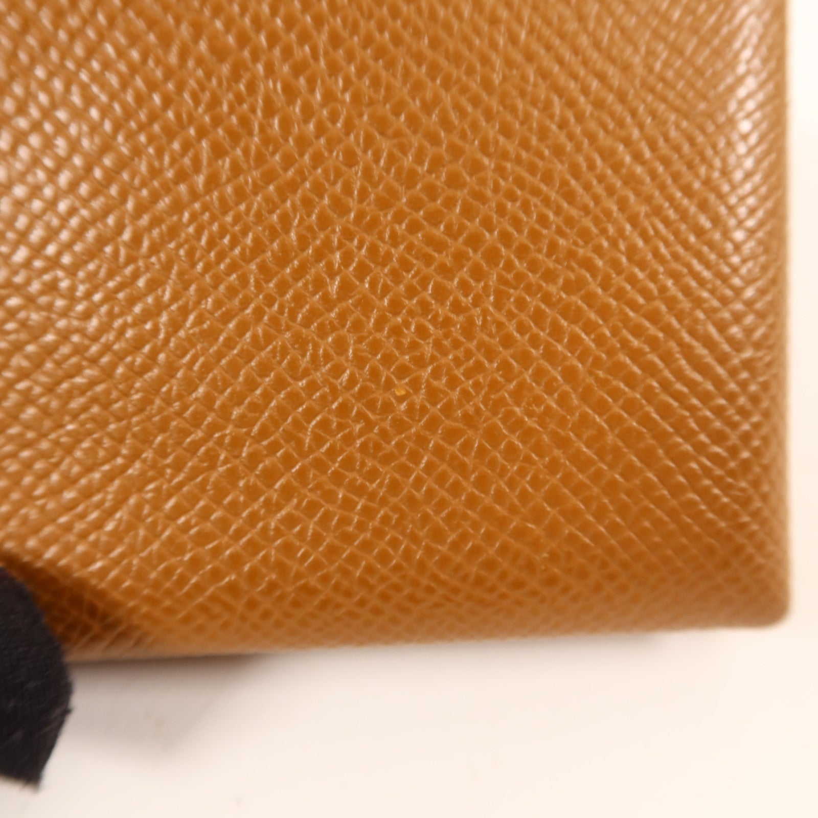 HERMES Epsom皮革Calvi銀扣卡片套