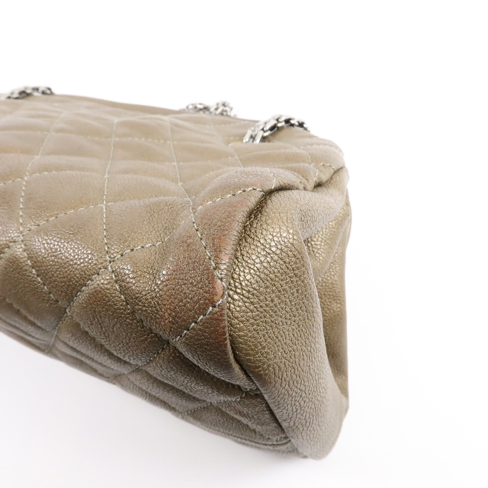 CHANEL 牛皮皮革Just Mademoiselle Bowling Bag鏈帶肩背袋