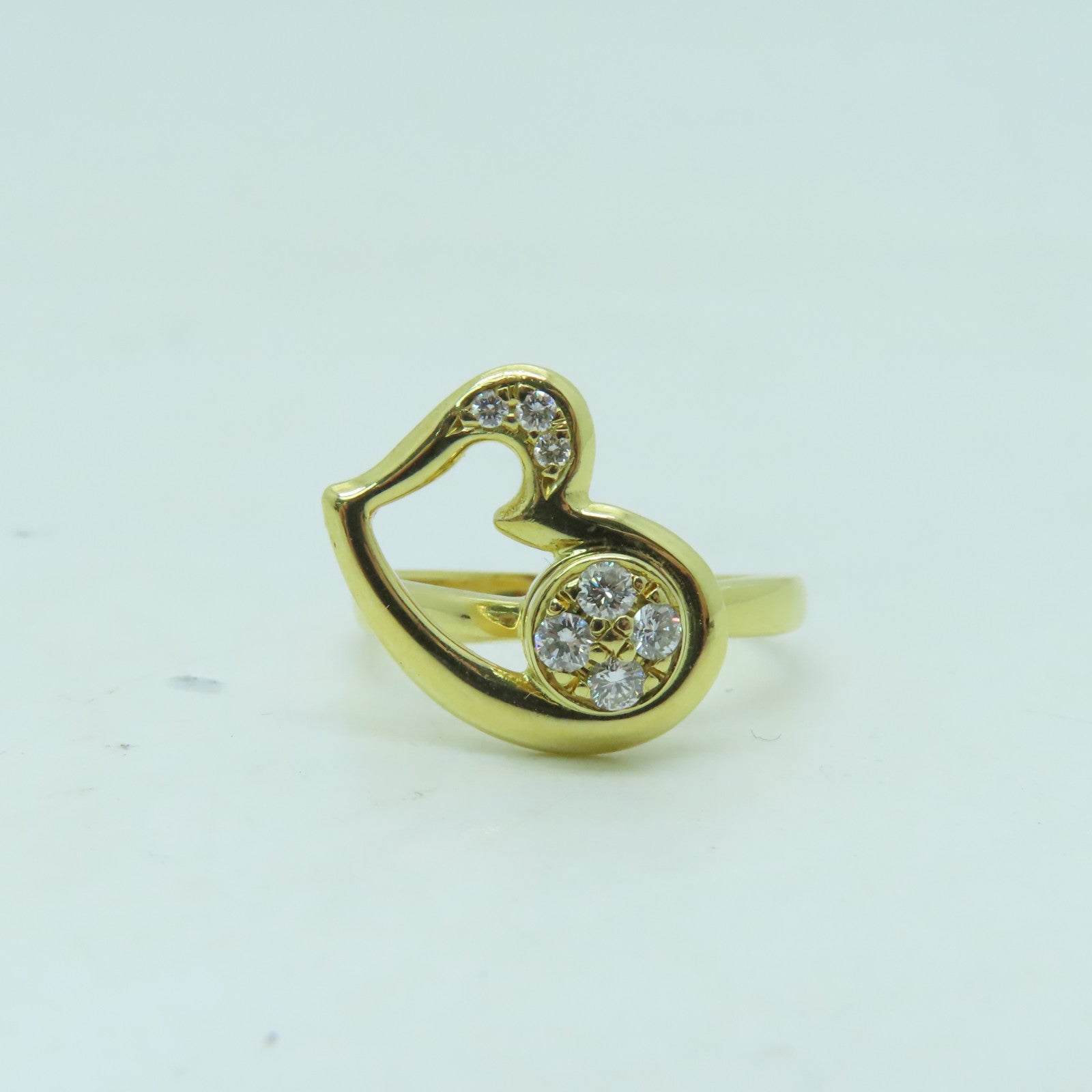 JEWELRY 【激減優惠】18K黃金Ring鑽石戒指US#6.5