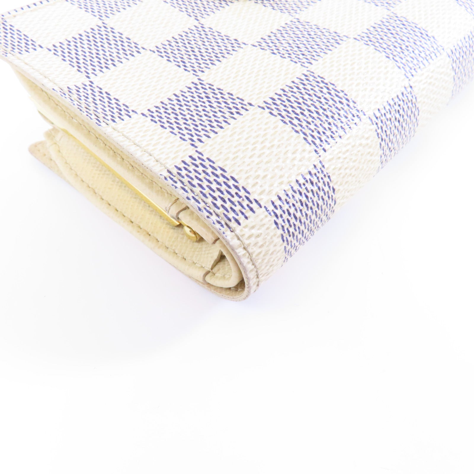 LOUIS VUITTON (PRICE DOWN) LV GHW Wallet N61676 Damier Azur White