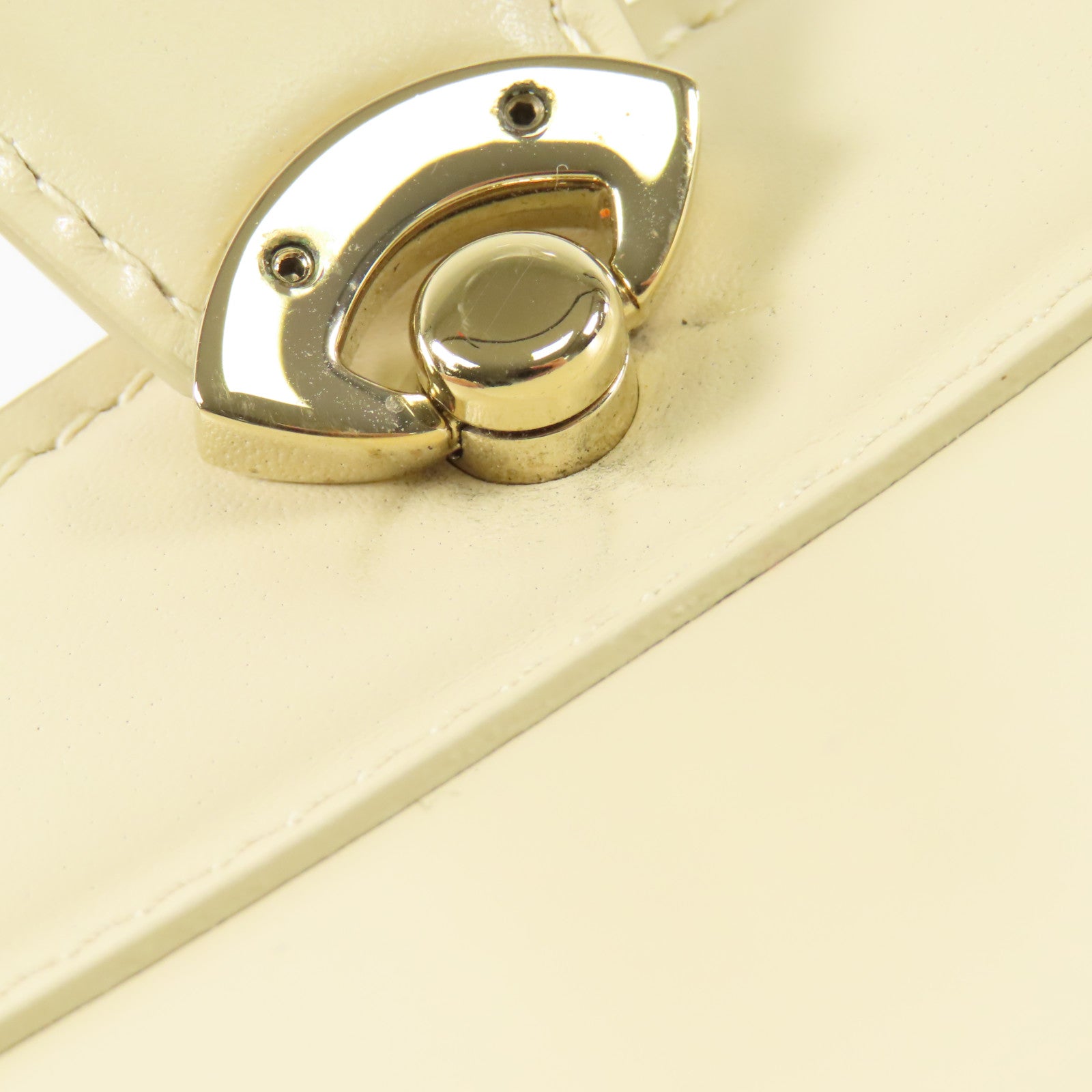 Dior 牛皮皮革Hand Bag金扣手挽袋