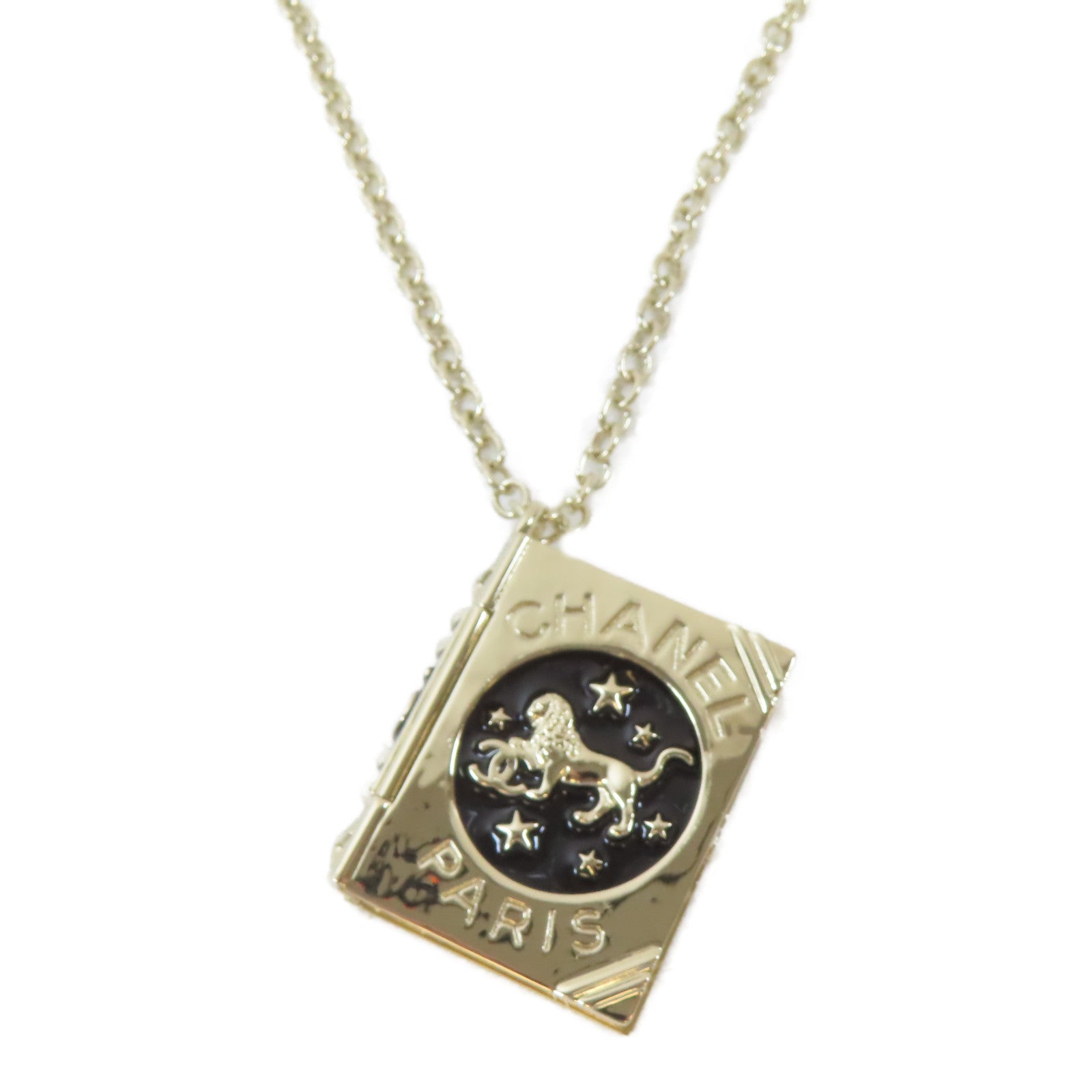 CHANEL 金屬Necklace項鍊金色/黑色