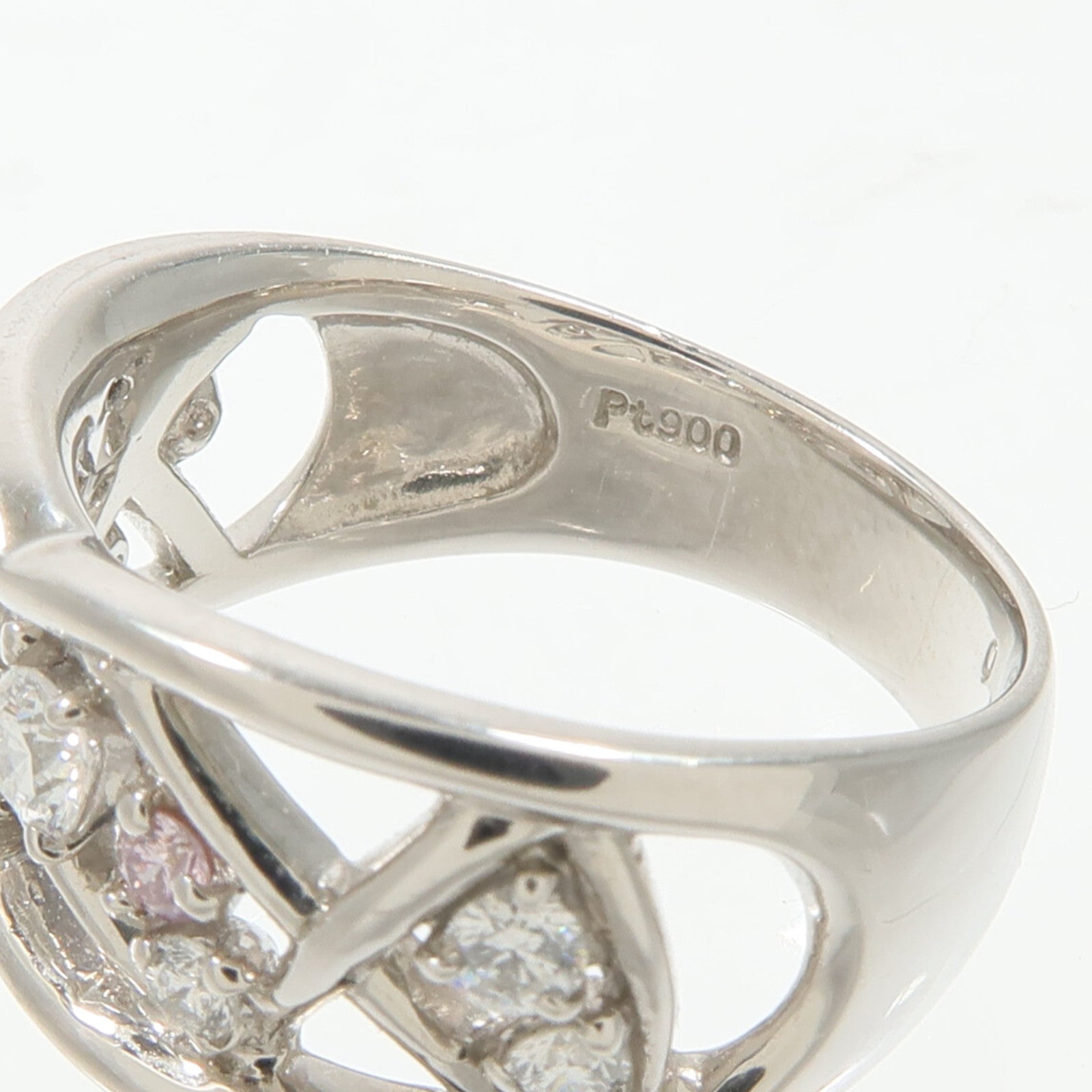 JEWELRY PT900鉑金Pink Diamond Ring鑽石戒指