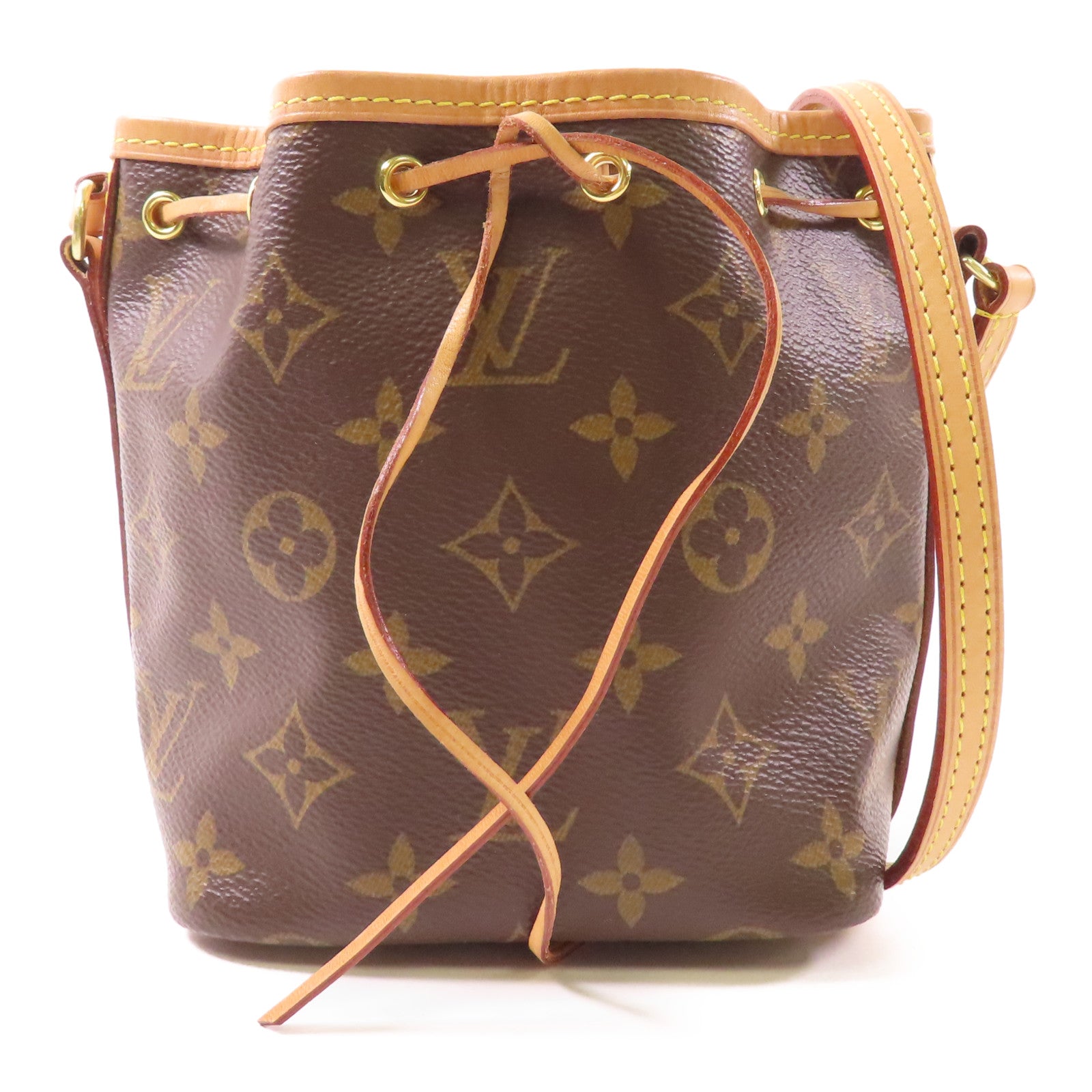 LOUIS VUITTON Monogram Nano Noe金扣肩背袋
