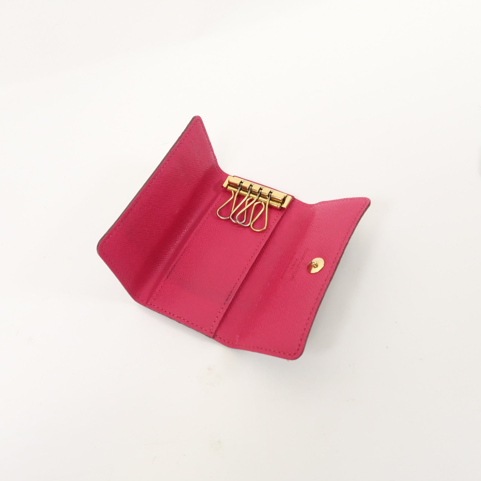 LOUIS VUITTON 【激減優惠】Monogram Multicolore Key Holder金扣鑰匙扣黑色