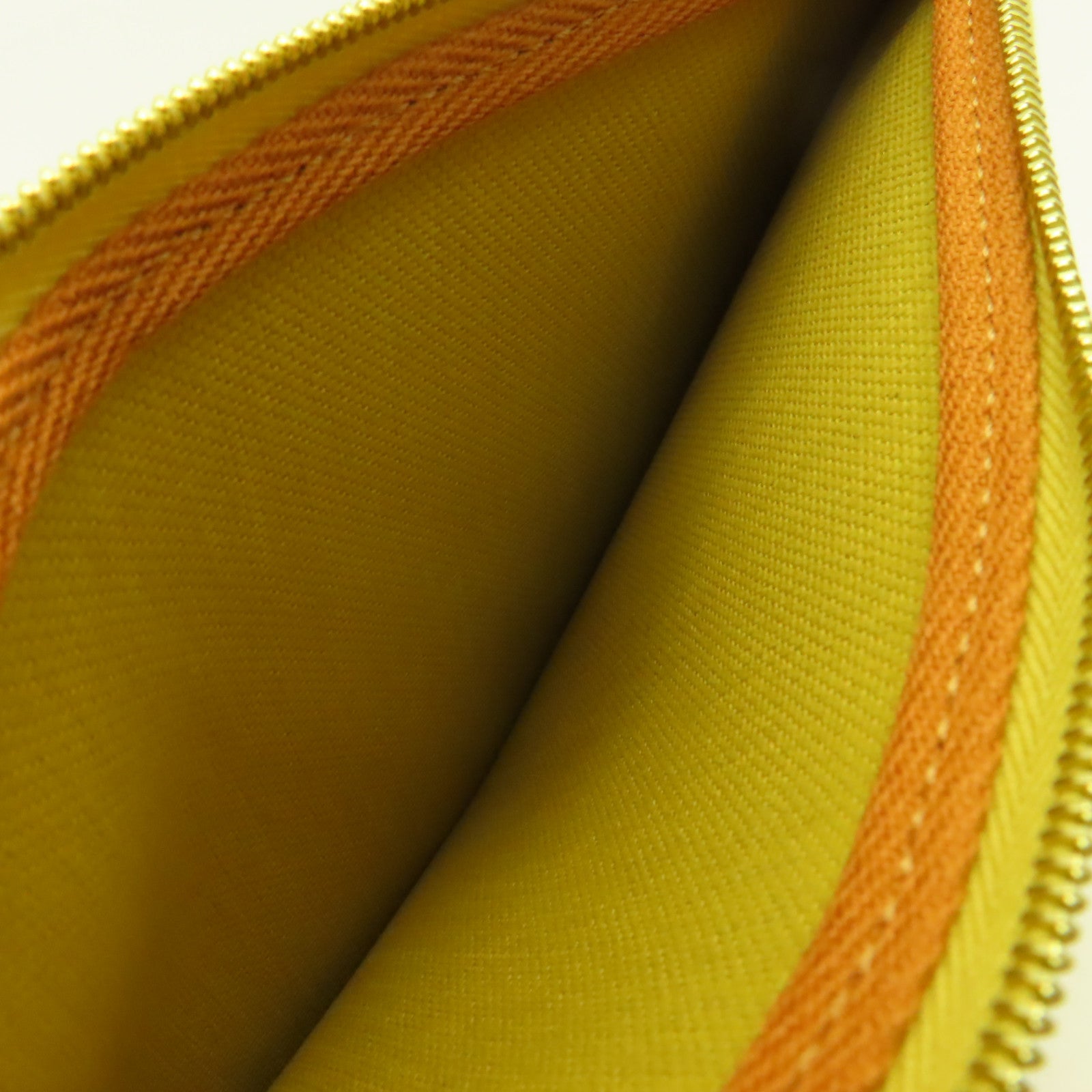 HERMES 帆布Herbag GM 2Way Shoulder Bag金扣手挽肩背兩用袋Jaune Ambre琥珀黃色