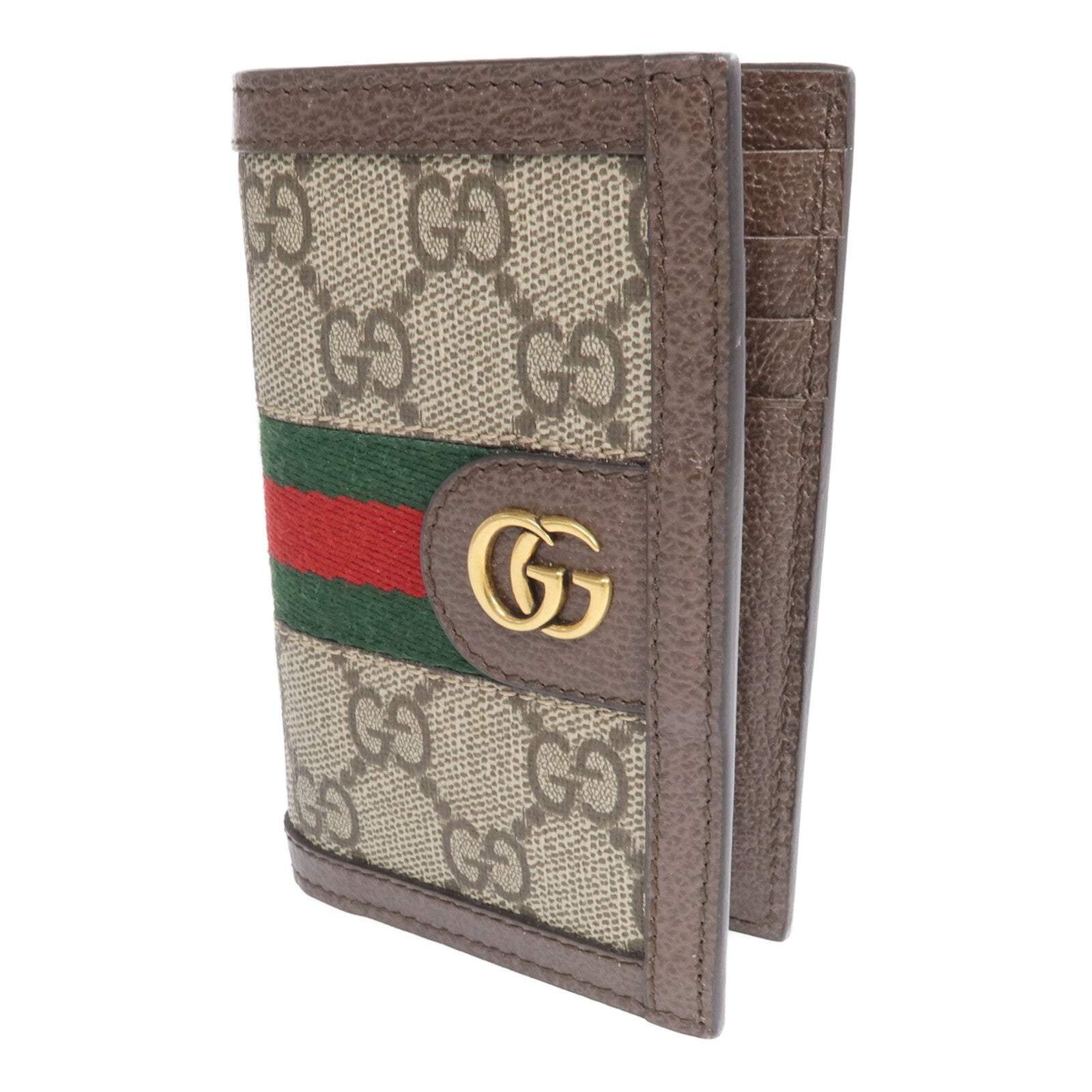 GUCCI 【激減優惠】塗層帆布Card Case金扣卡片套
