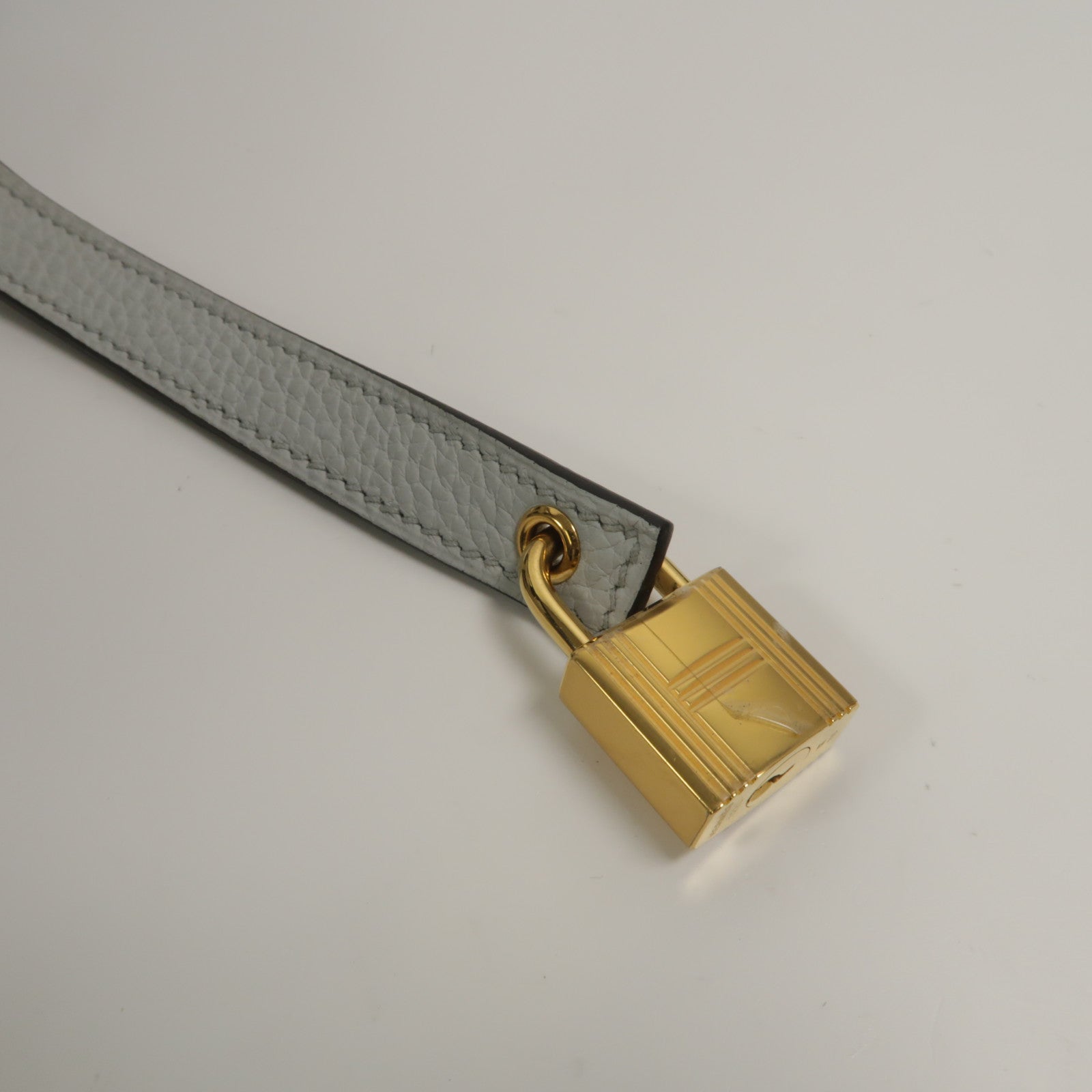 HERMES Clemence皮革Picotin MM手挽袋Bleu Pale