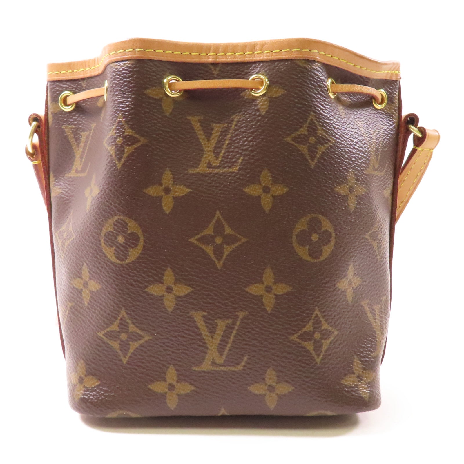 LOUIS VUITTON Monogram Nano Noe金扣肩背袋