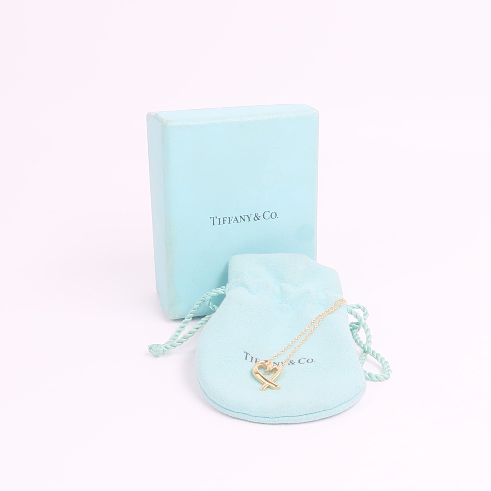TIFFANY＆CO 18K玫瑰金Loving Heart Necklace項鍊