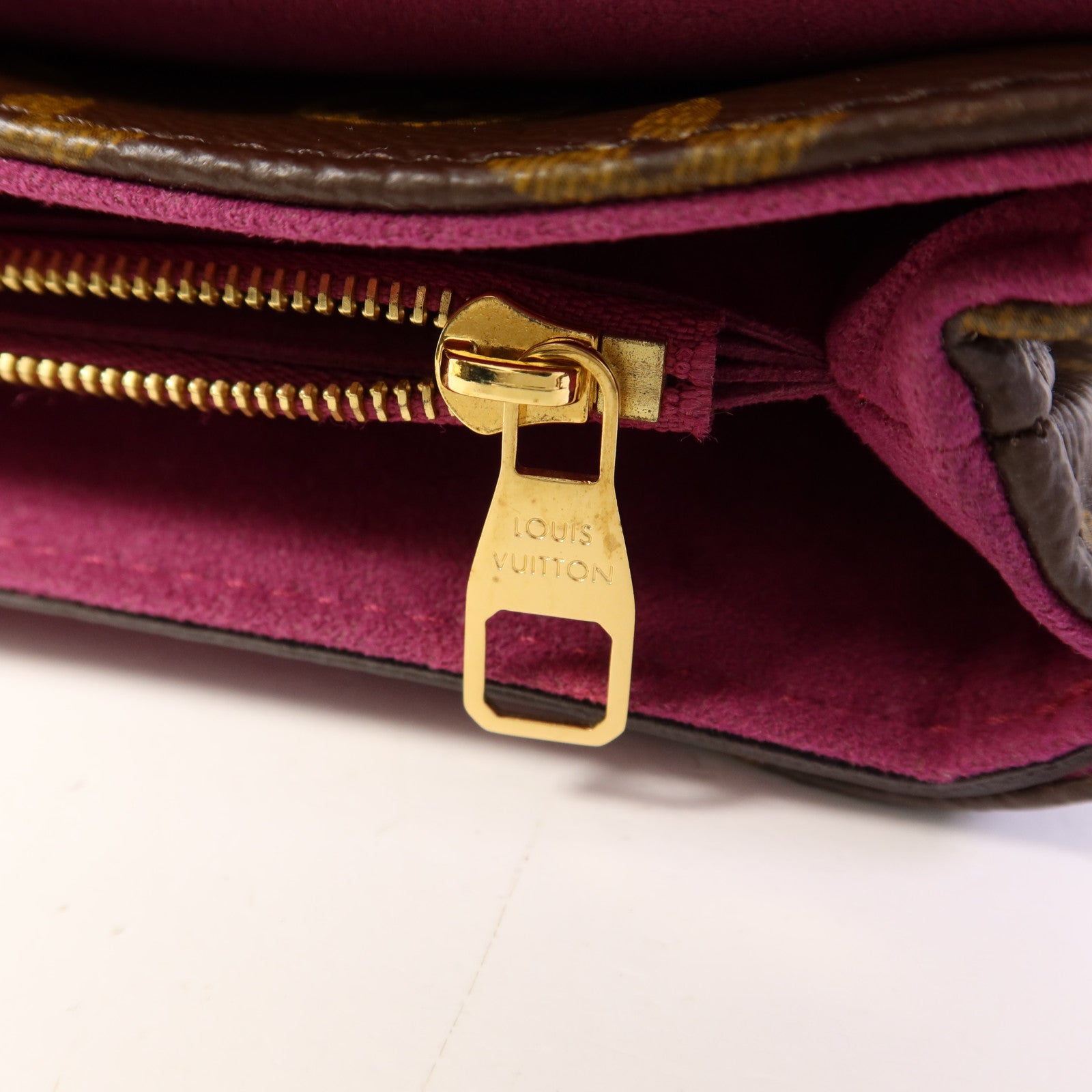 LOUIS VUITTON Monogram Pallas Chain金扣鏈帶肩背袋