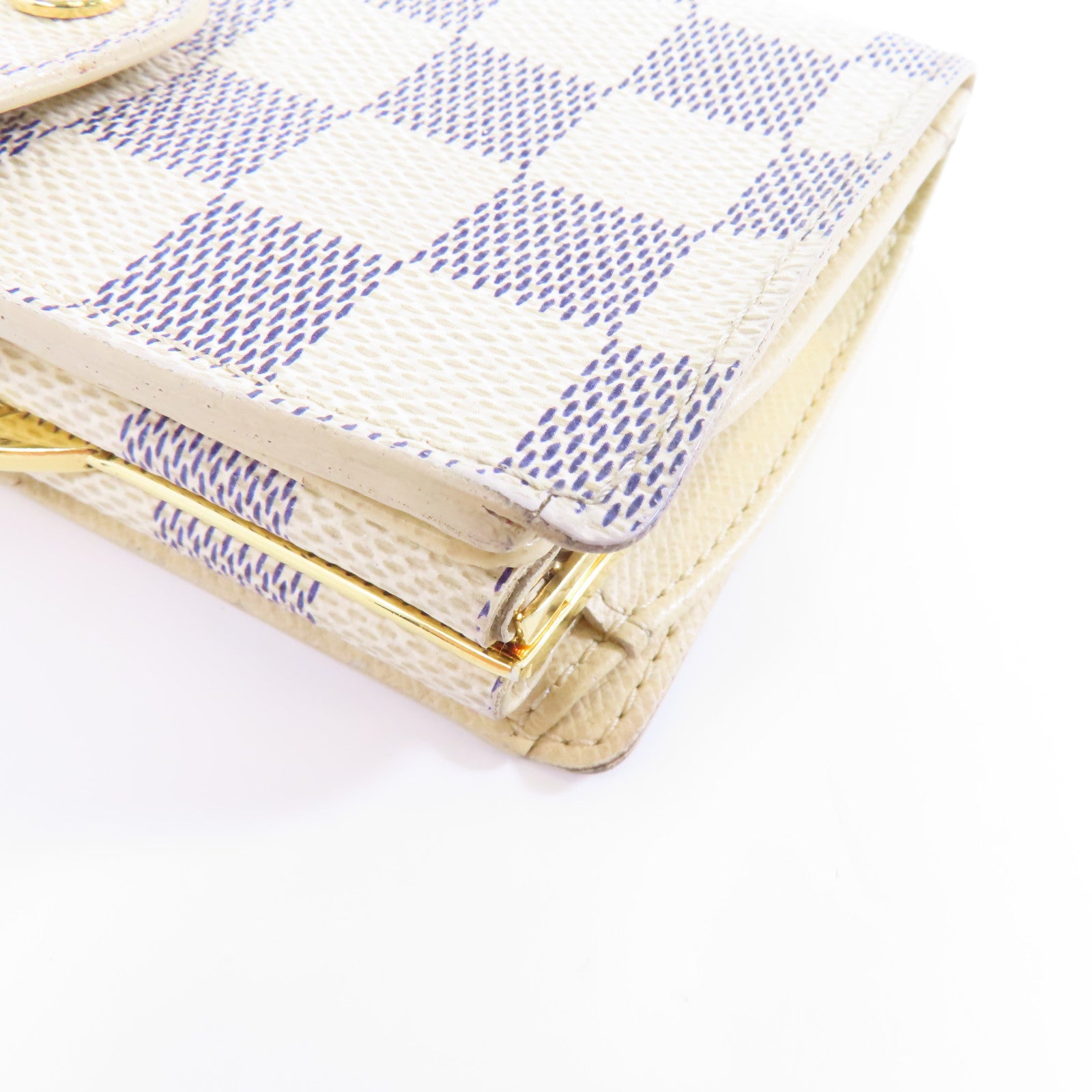LOUIS VUITTON (PRICE DOWN) LV GHW Wallet N61676 Damier Azur White