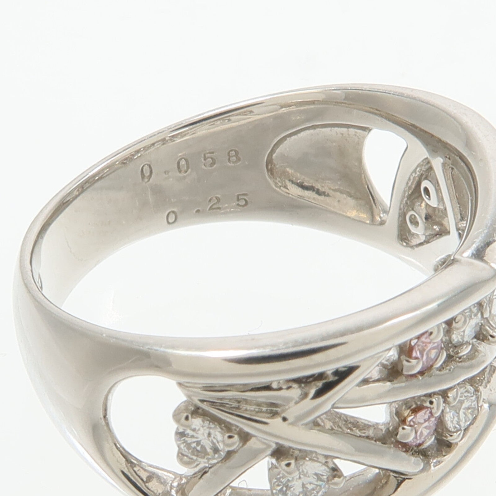 JEWELRY PT900鉑金Pink Diamond Ring鑽石戒指