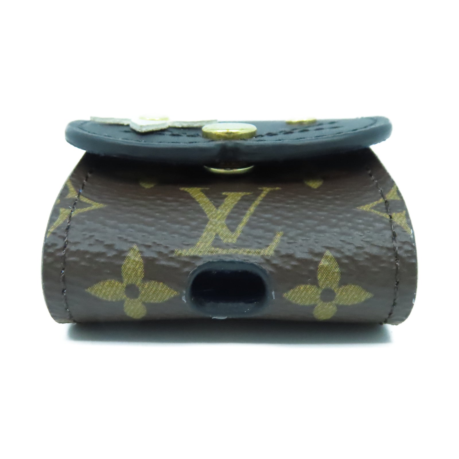 LOUIS VUITTON 【激減優惠】Monogram Earphone Case金扣耳機套啡色