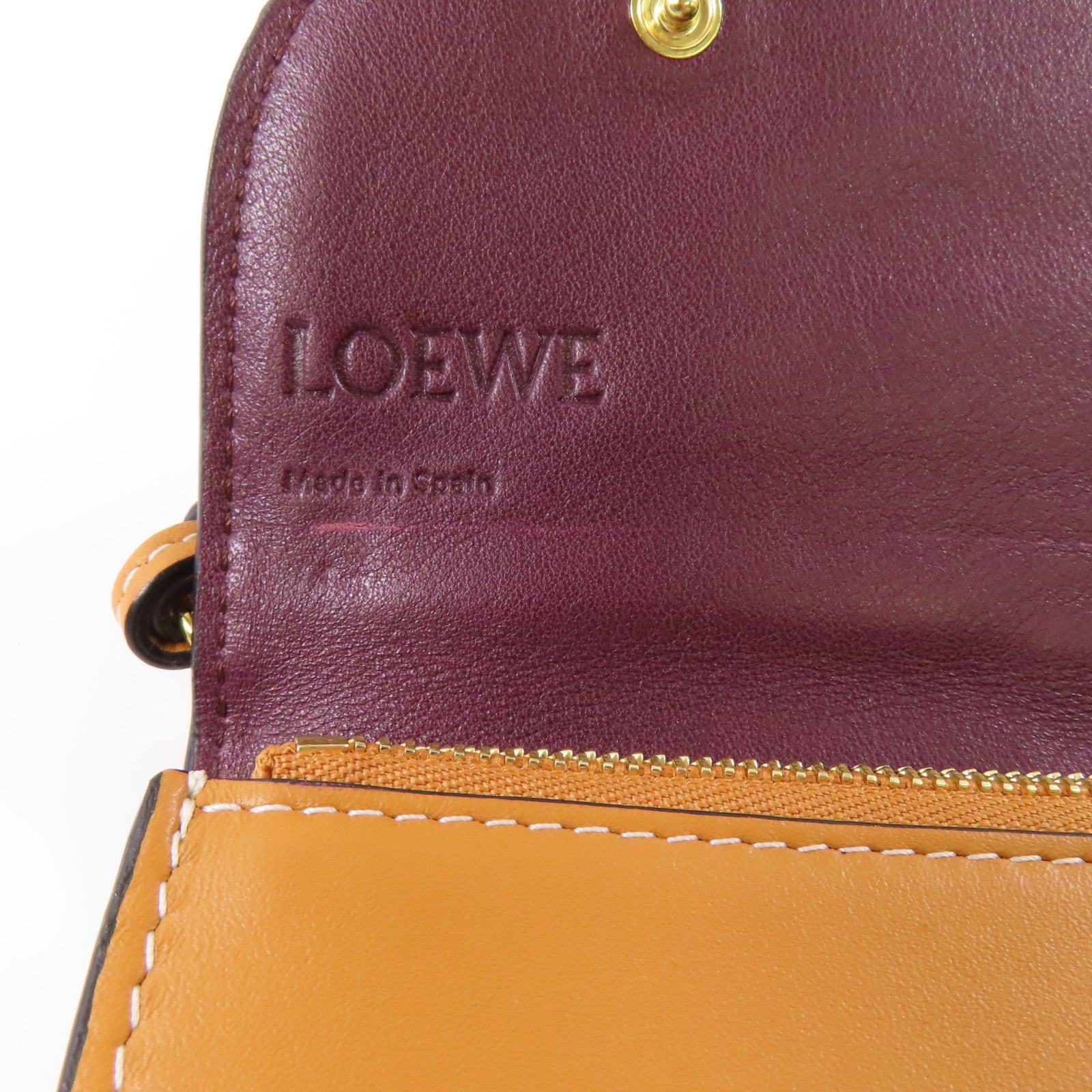 LOEWE【激減優惠】 牛皮皮革Shoulder Bag金扣肩背袋