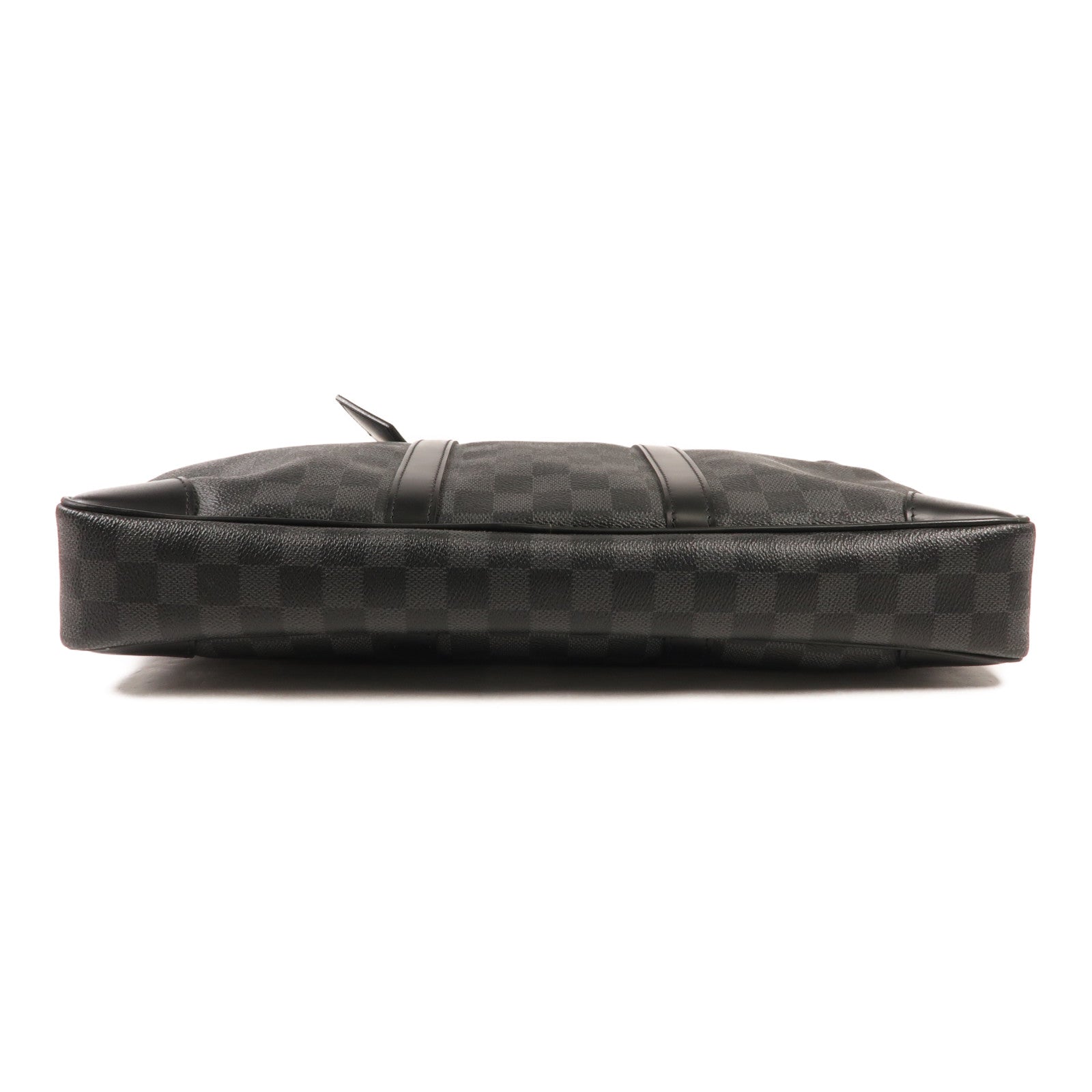 LOUIS VUITTON Damier Graphite Porte Documents Voyage GM銀扣手挽袋