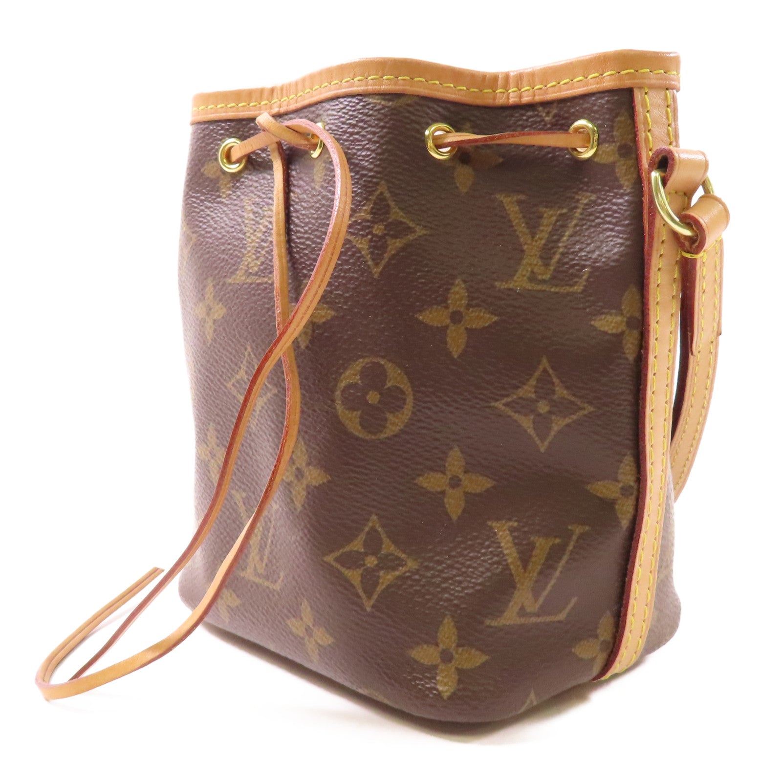 LOUIS VUITTON Monogram Nano Noe金扣肩背袋