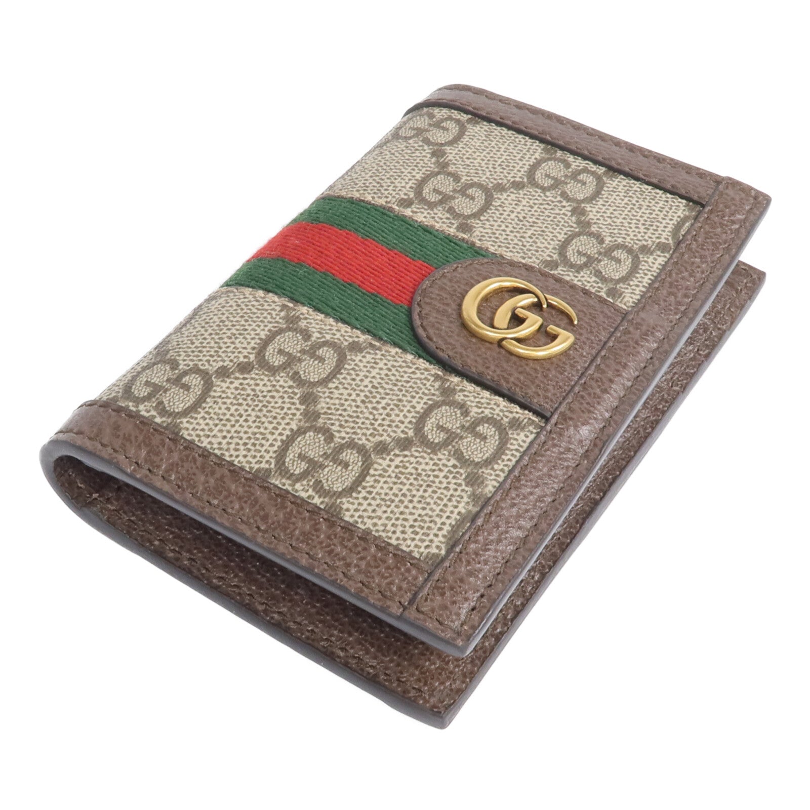 GUCCI 【激減優惠】塗層帆布Card Case金扣卡片套