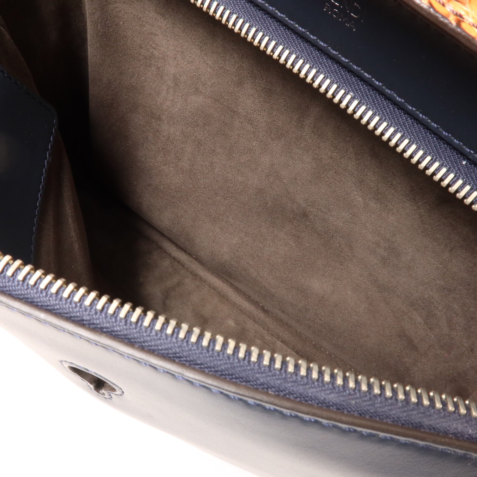 FENDI 牛皮皮革/蛇皮皮革Dotcom手挽袋
