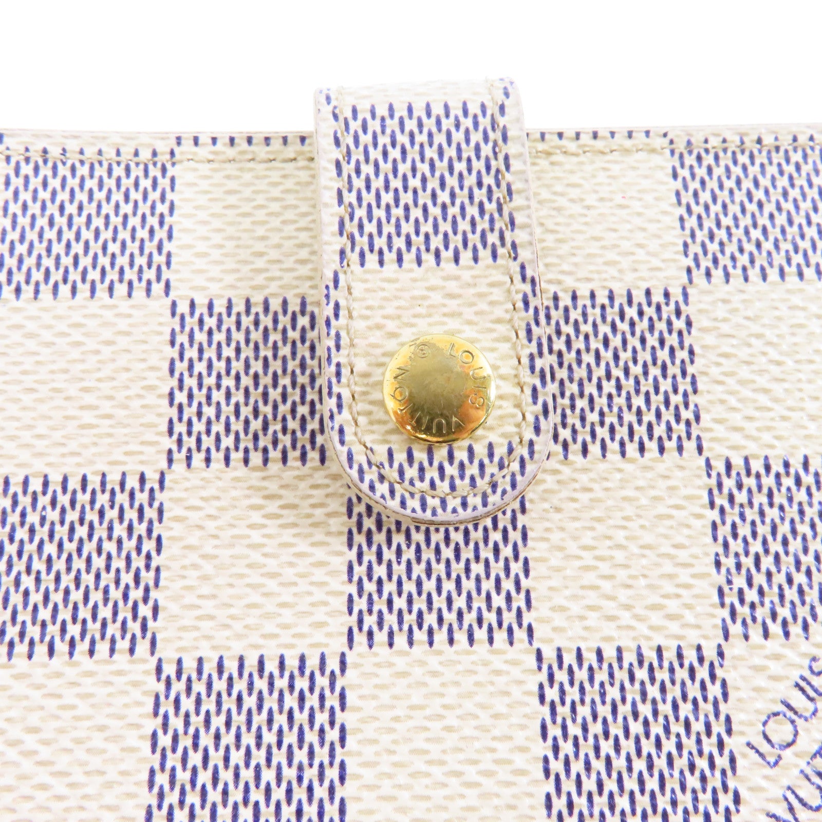LOUIS VUITTON (PRICE DOWN) LV GHW Wallet N61676 Damier Azur White