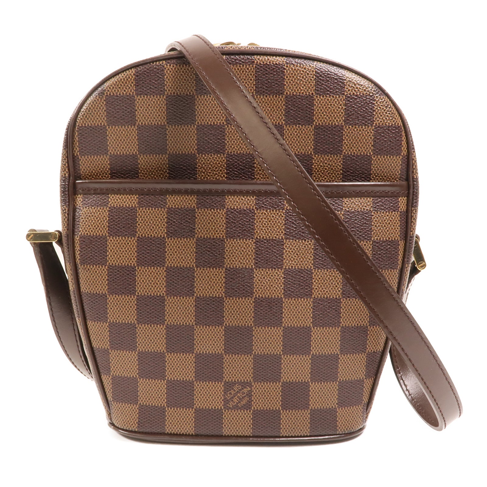 LOUIS VUITTON Damier Ipanema PM金扣肩背袋