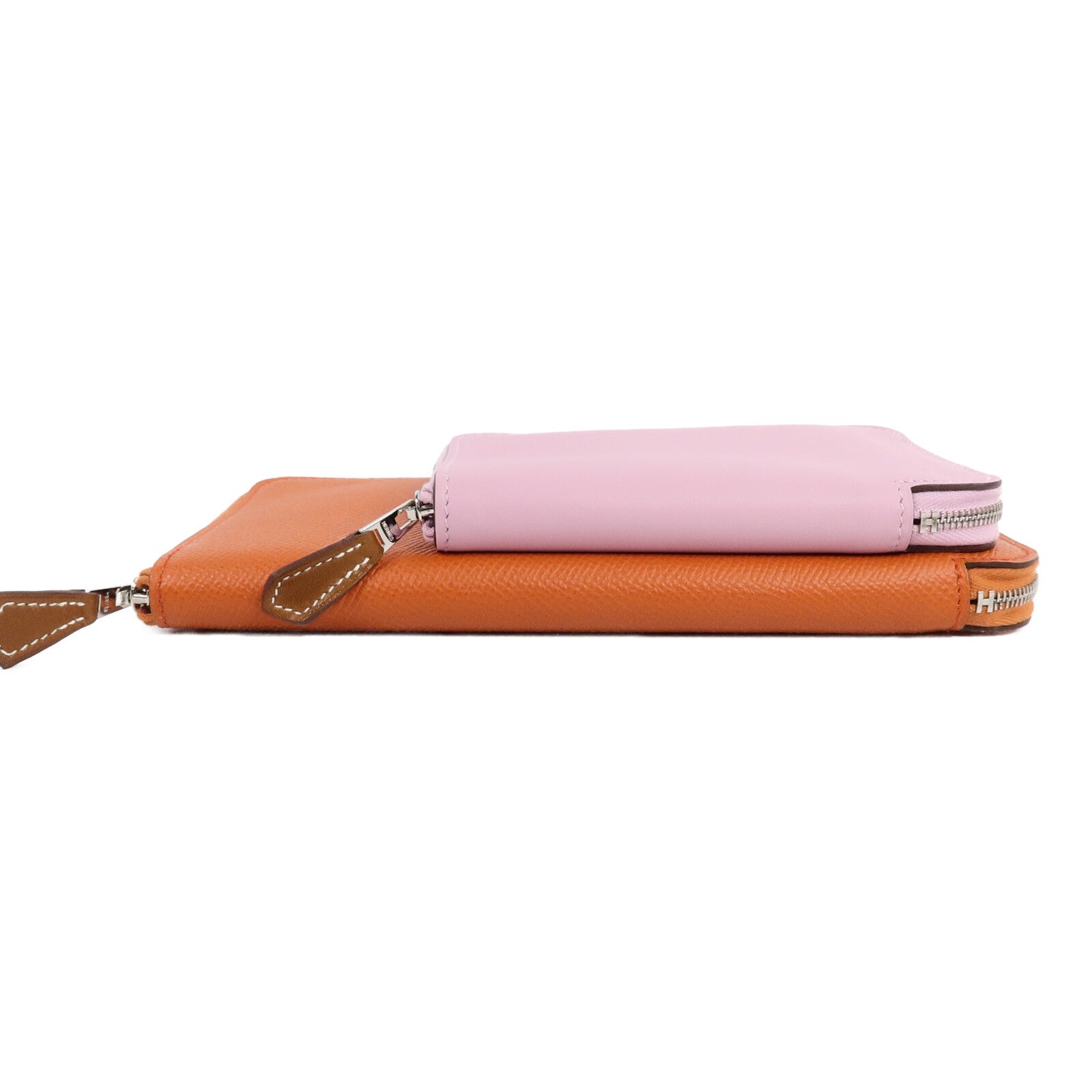 HERMES Epsom/Swift皮革Nouveau To Go肩背袋TerreBattue/MauveSy