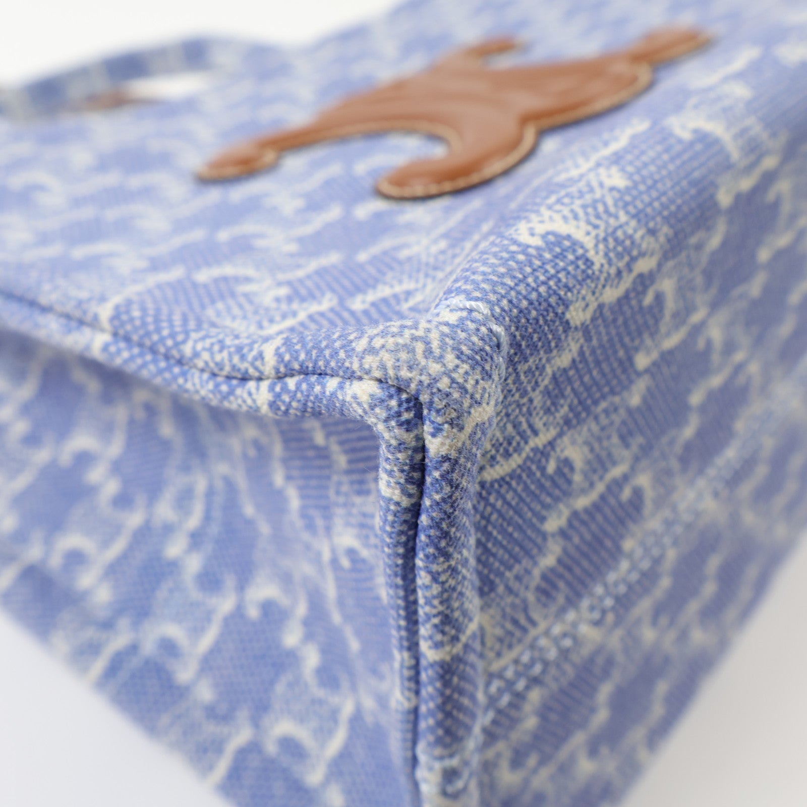 CELINE 帆布Small Cabas Thais金扣手挽肩背兩用袋