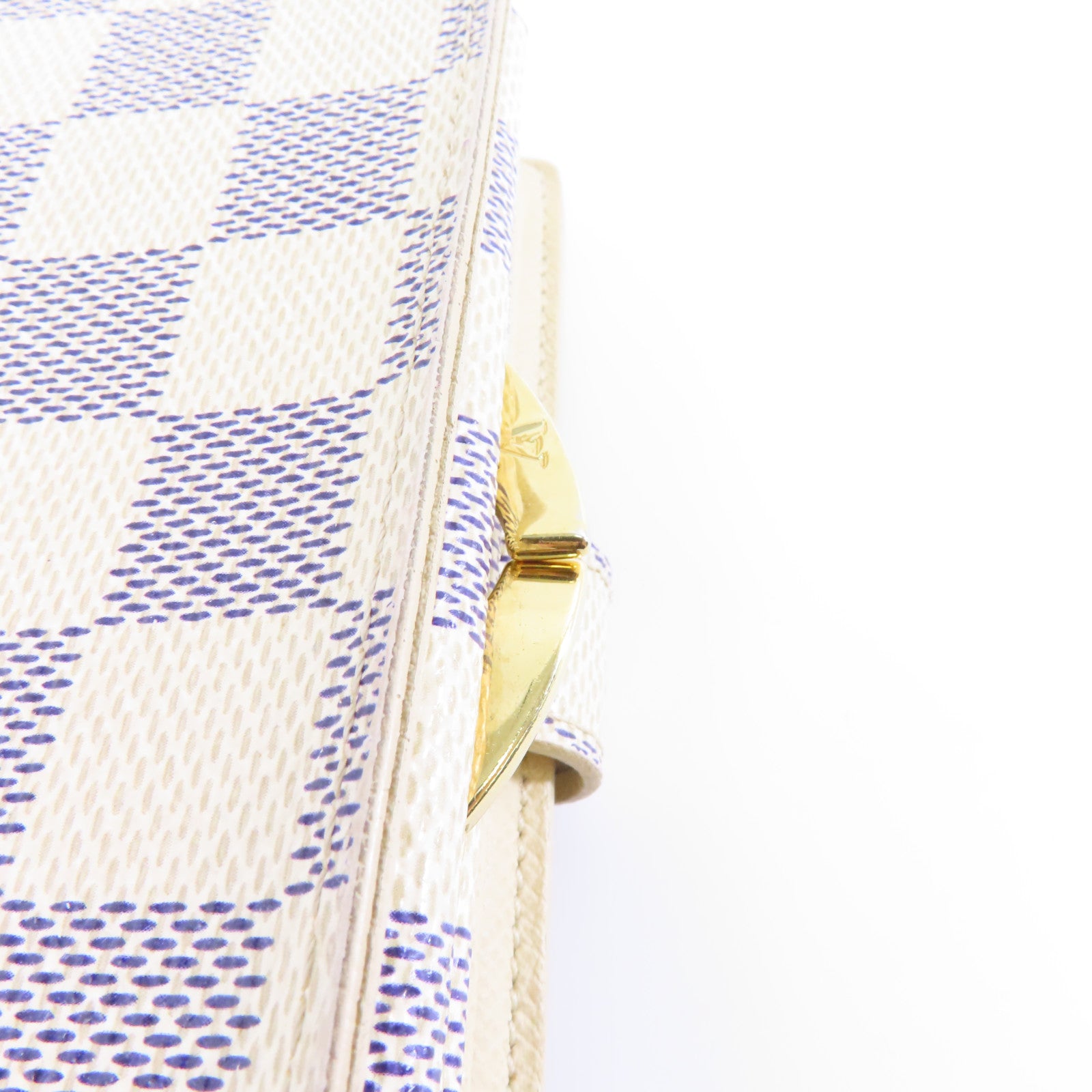 LOUIS VUITTON (PRICE DOWN) LV GHW Wallet N61676 Damier Azur White