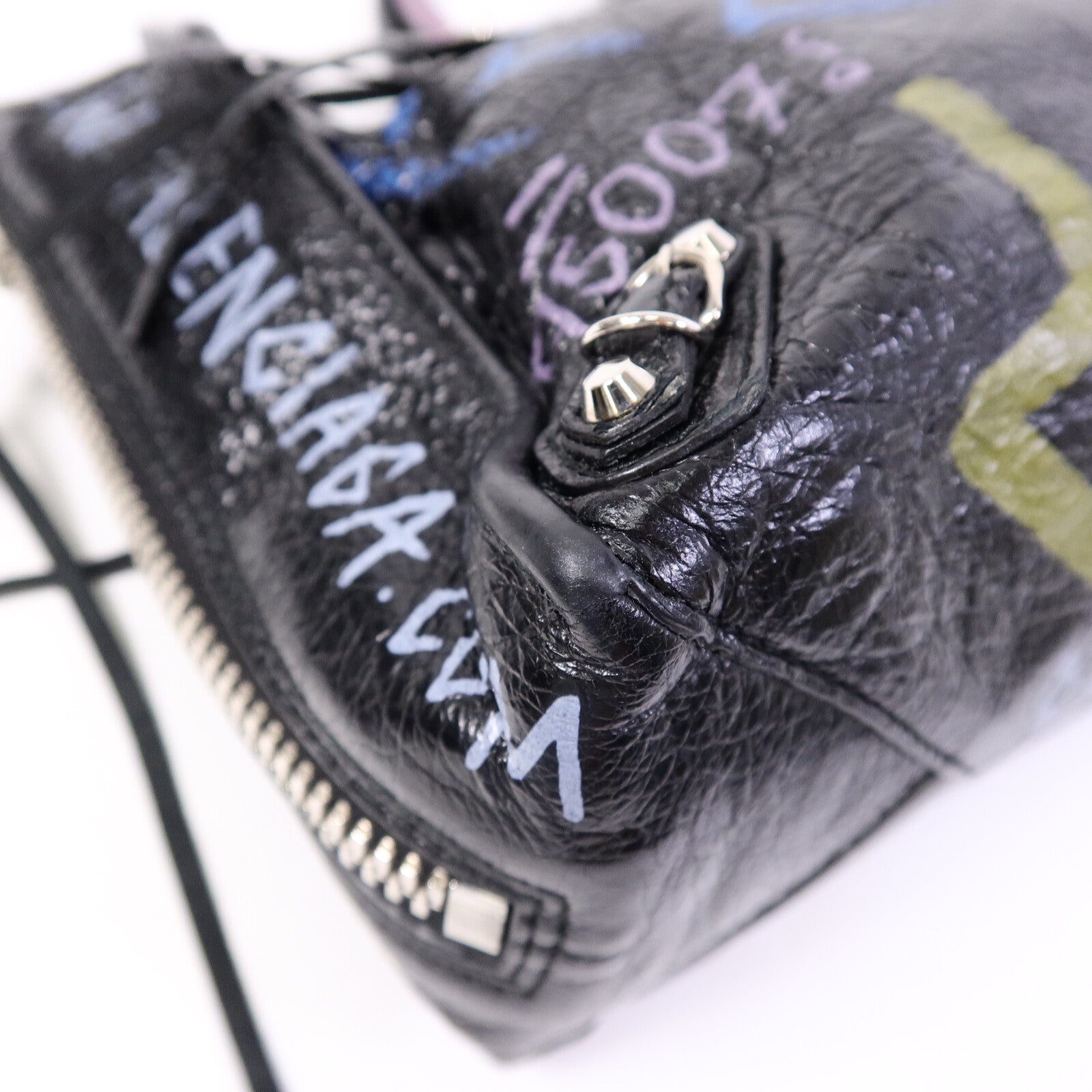 BALENCIAGA 牛皮皮革Papier A6 Graffiti Tote手挽袋