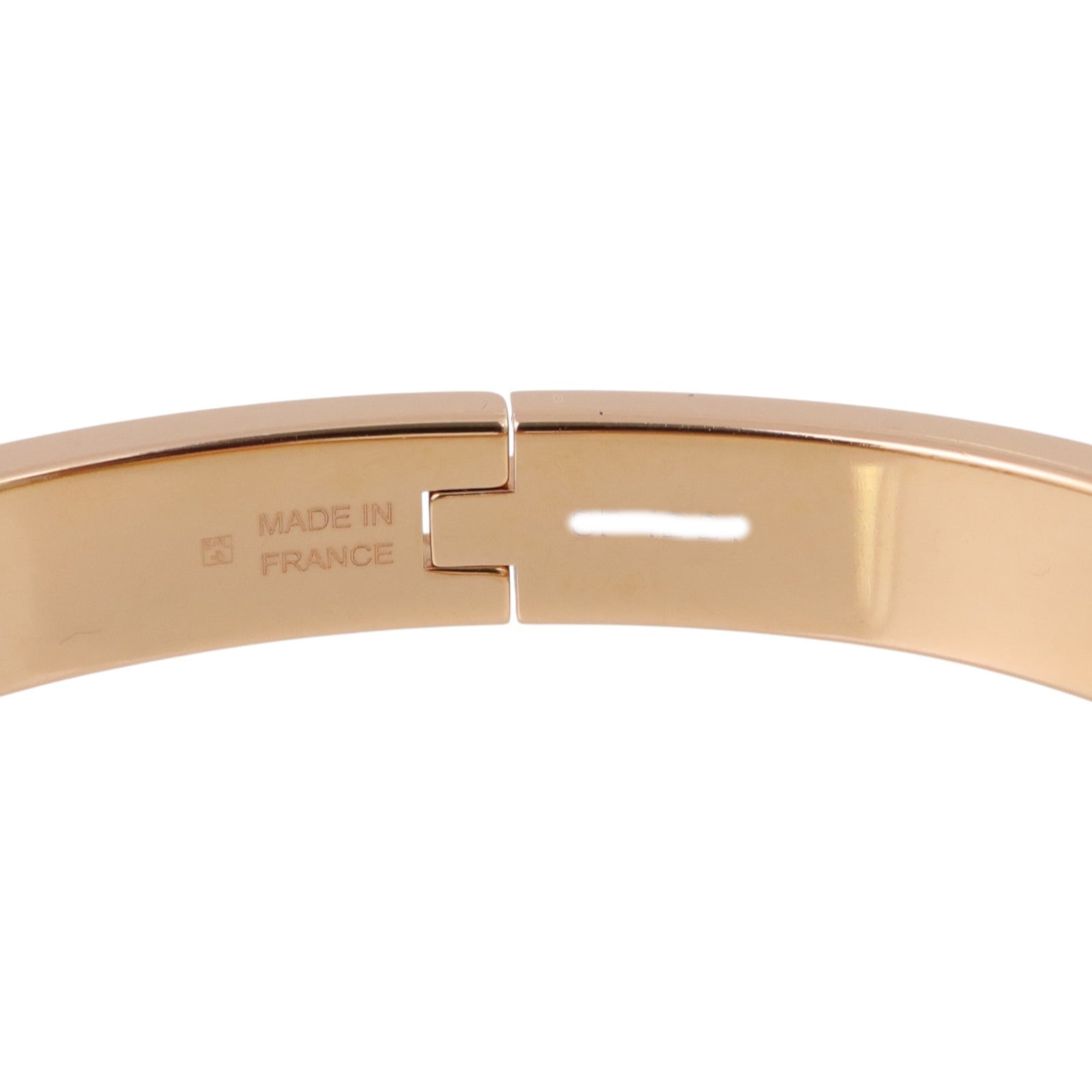 HERMES 金屬/琺瑯Mini Clic Kelly Bracelet金扣手鏈