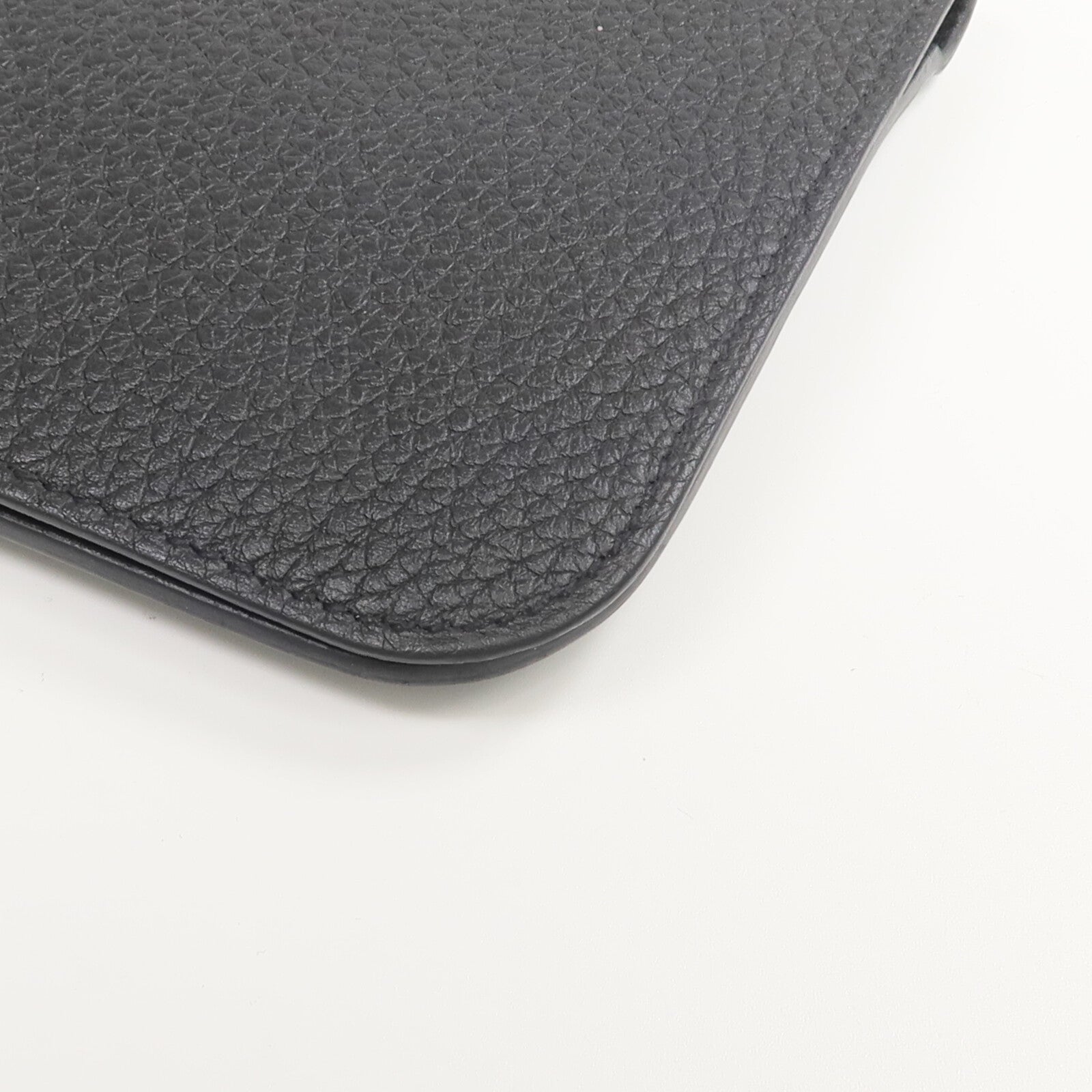 HERMES Togo皮革Dogon GM長錢包Noir