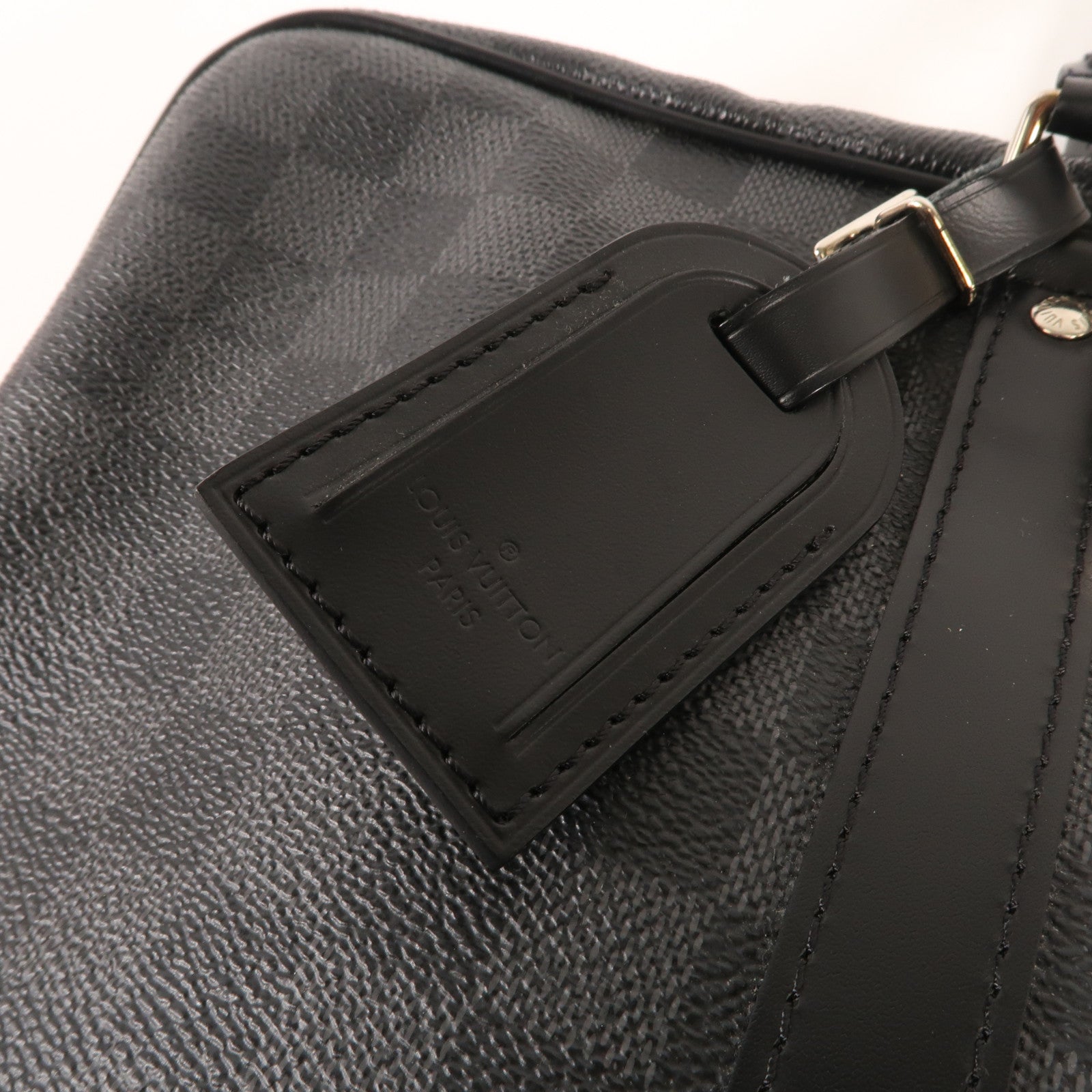 LOUIS VUITTON Damier Graphite Porte Documents Voyage GM銀扣手挽袋