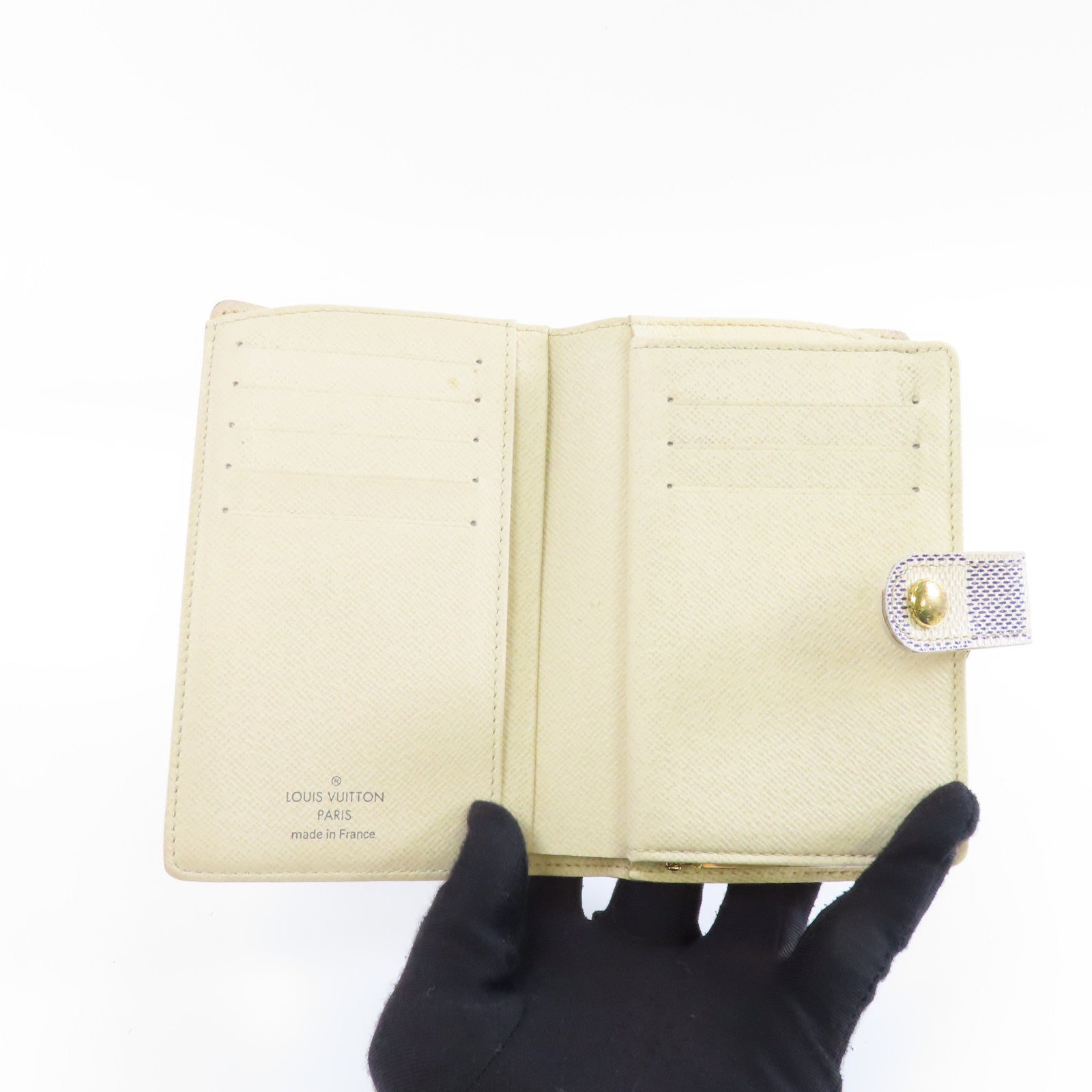 LOUIS VUITTON (PRICE DOWN) LV GHW Wallet N61676 Damier Azur White