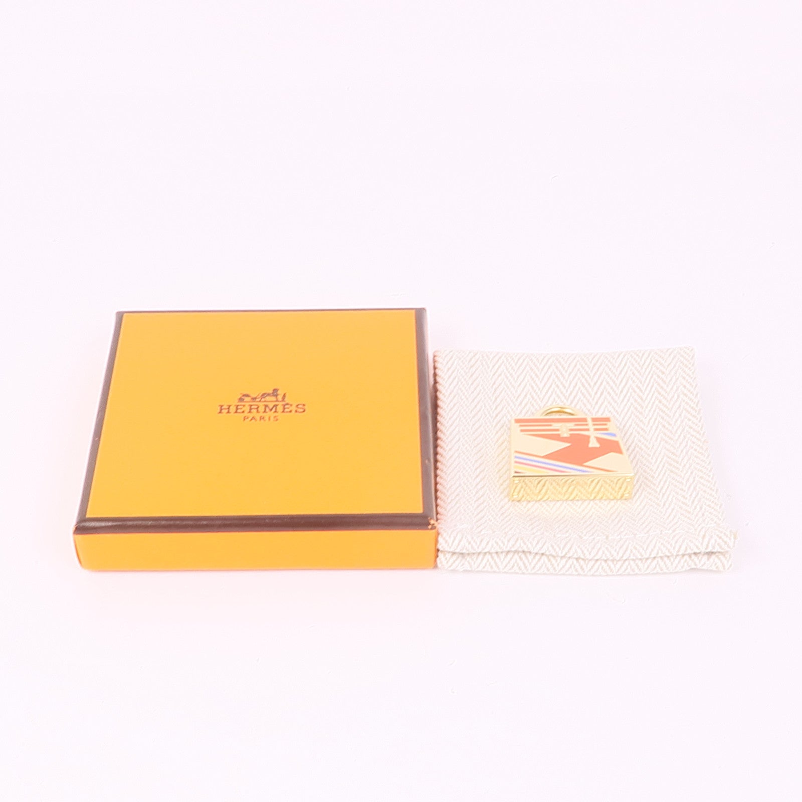 HERMES 金屬Curiosite Kelly Laque掛飾