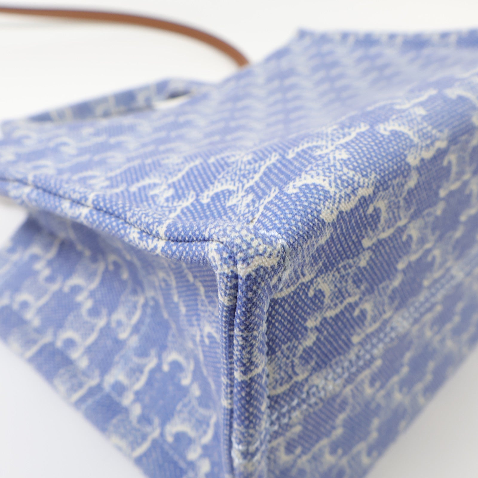 CELINE 帆布Small Cabas Thais金扣手挽肩背兩用袋