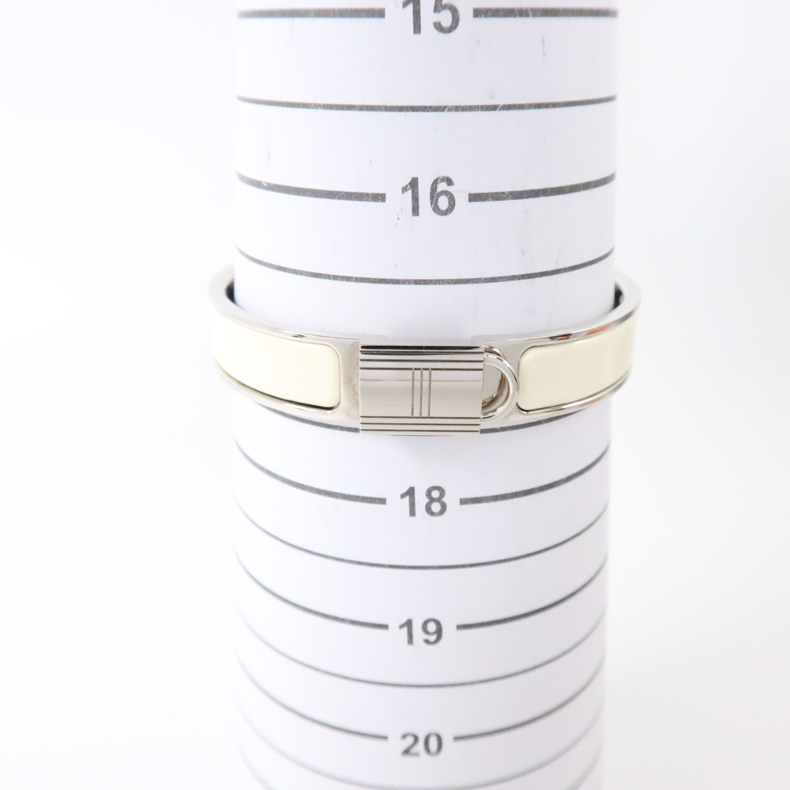 HERMES 金屬/琺瑯Clic Cadenas Bracelet銀扣手鏈