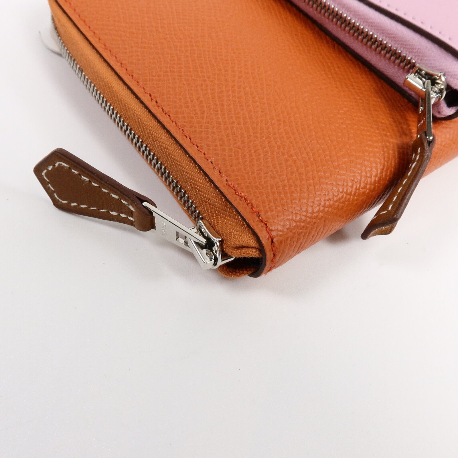 HERMES Epsom/Swift皮革Nouveau To Go肩背袋TerreBattue/MauveSy