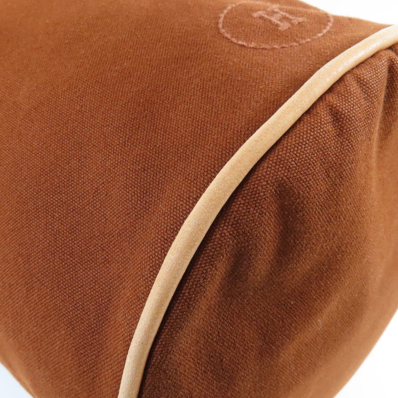 HERMES 【激減優惠】帆布Shoulder Bag金扣肩背袋啡色