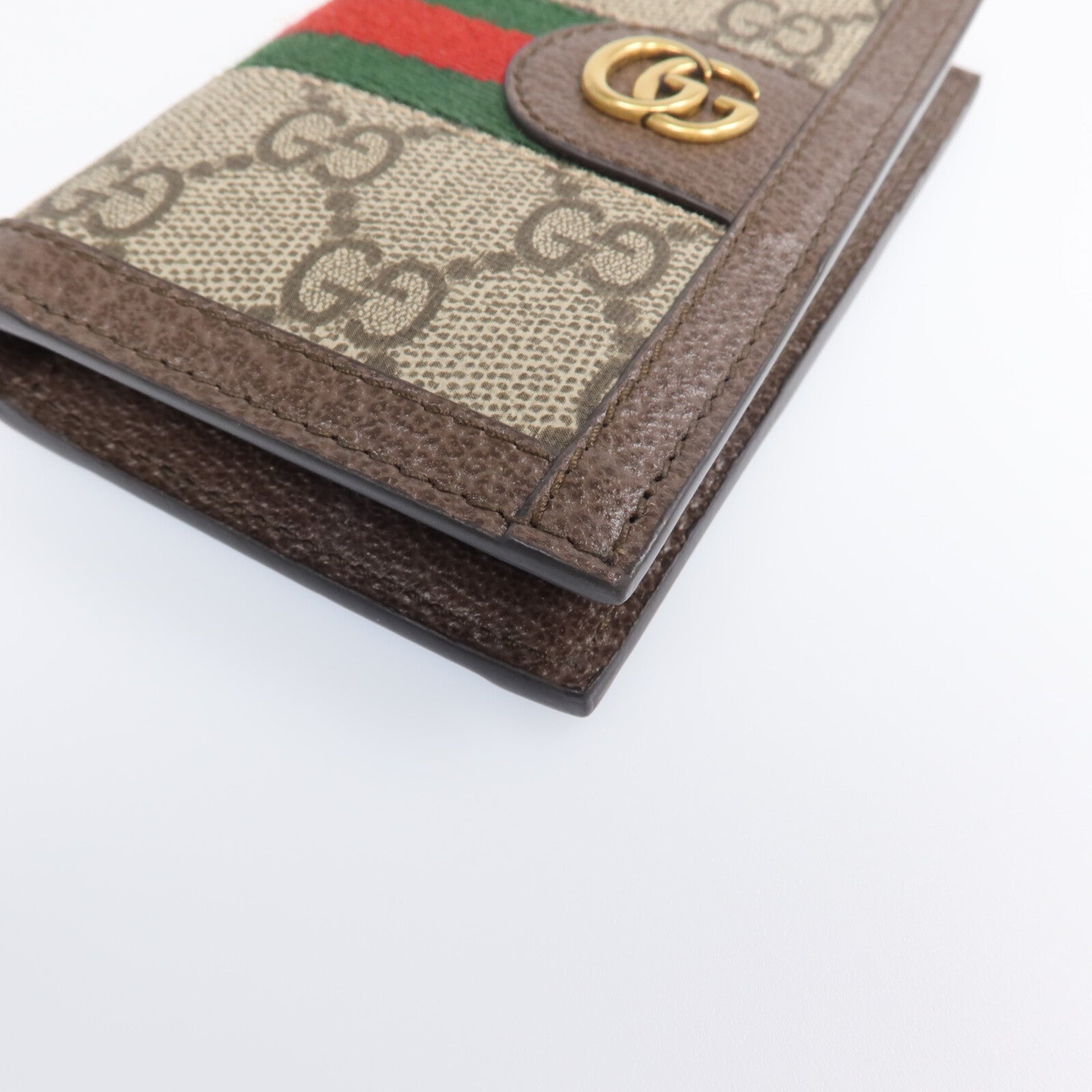 GUCCI 【激減優惠】塗層帆布Card Case金扣卡片套