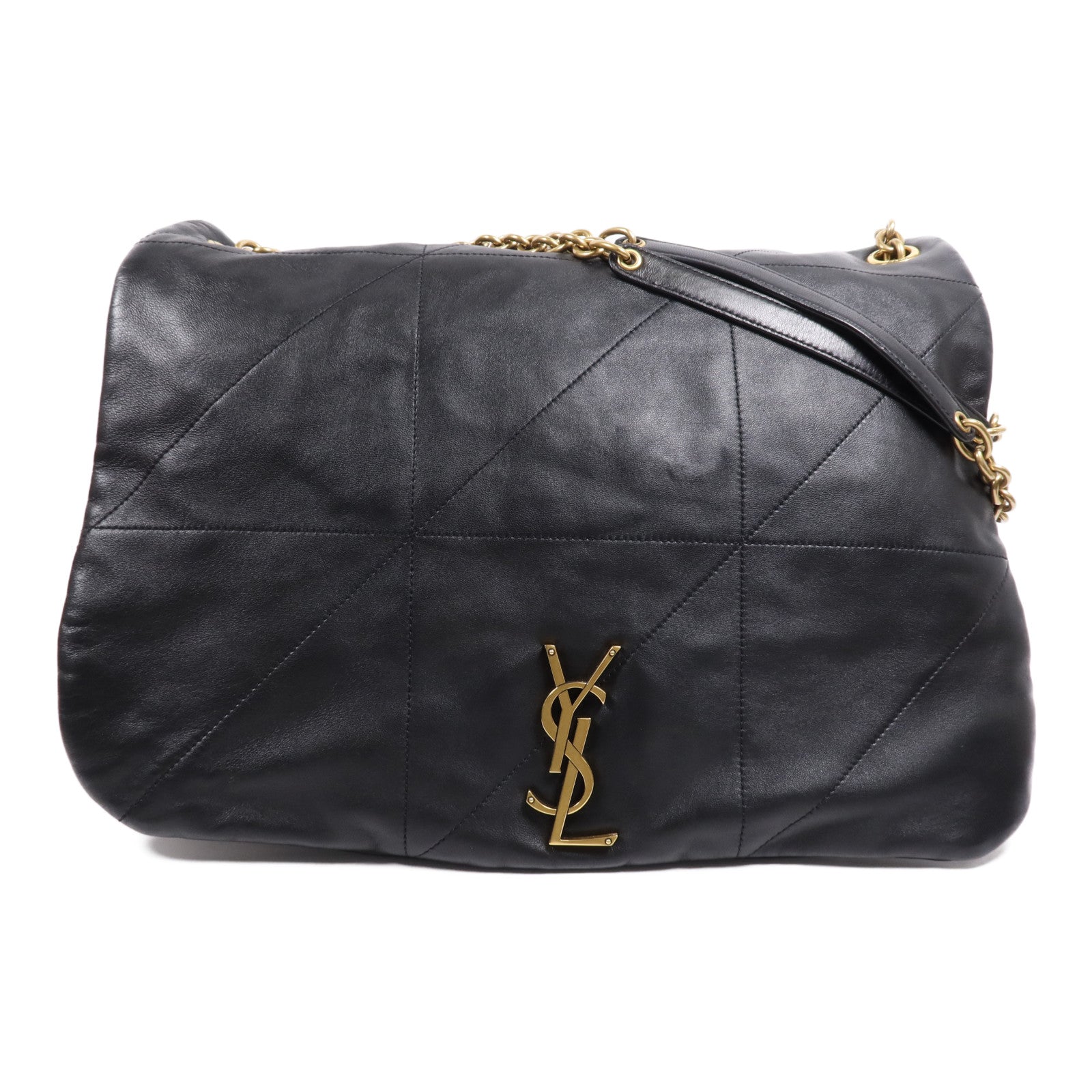 YVES SAINT LAURENT 【激減優惠】羊皮皮革LARGE Jamie 4.3金扣鏈帶肩背袋