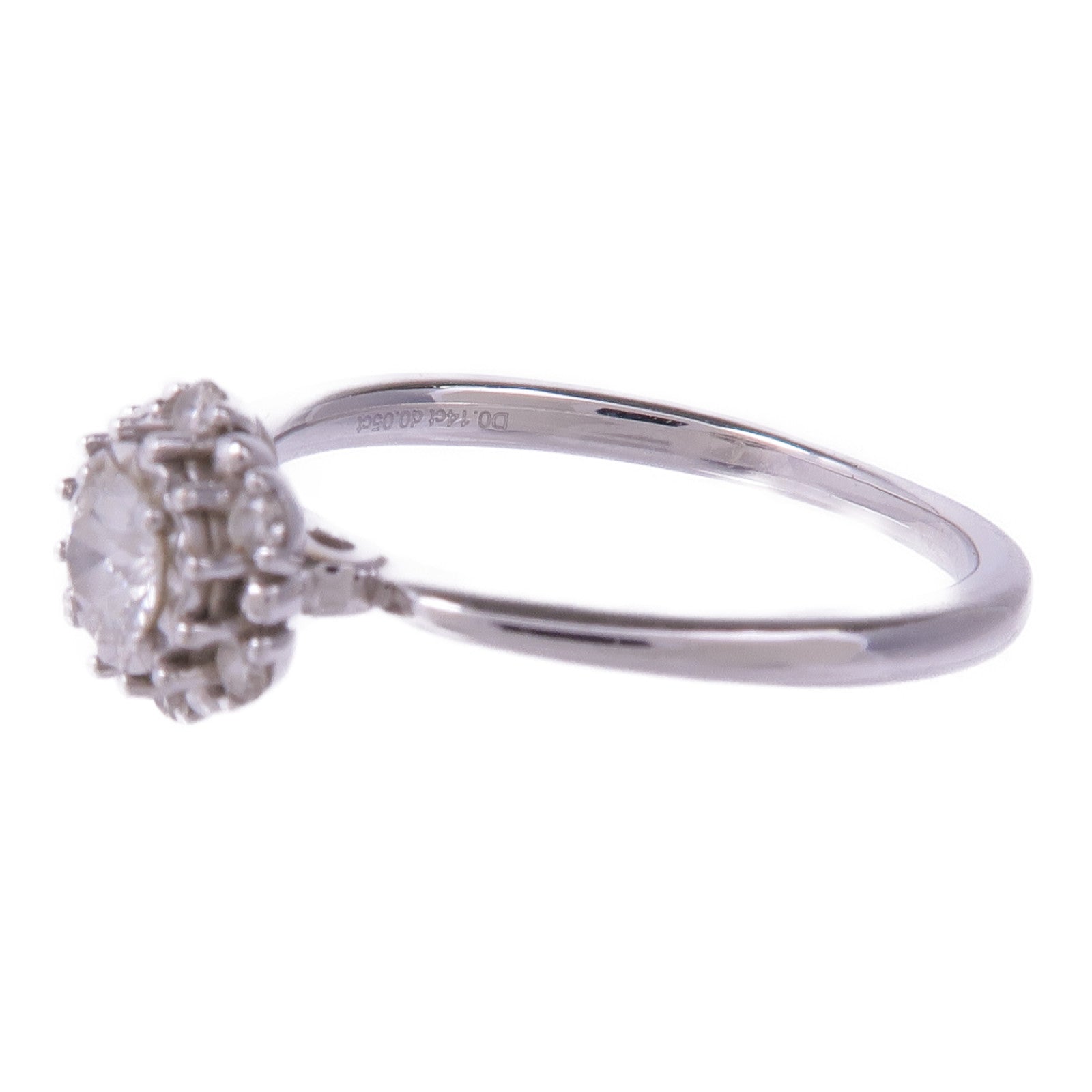 JEWELRY 【激減優惠】18K白金Diamond Ring鑽石戒指US#5.25