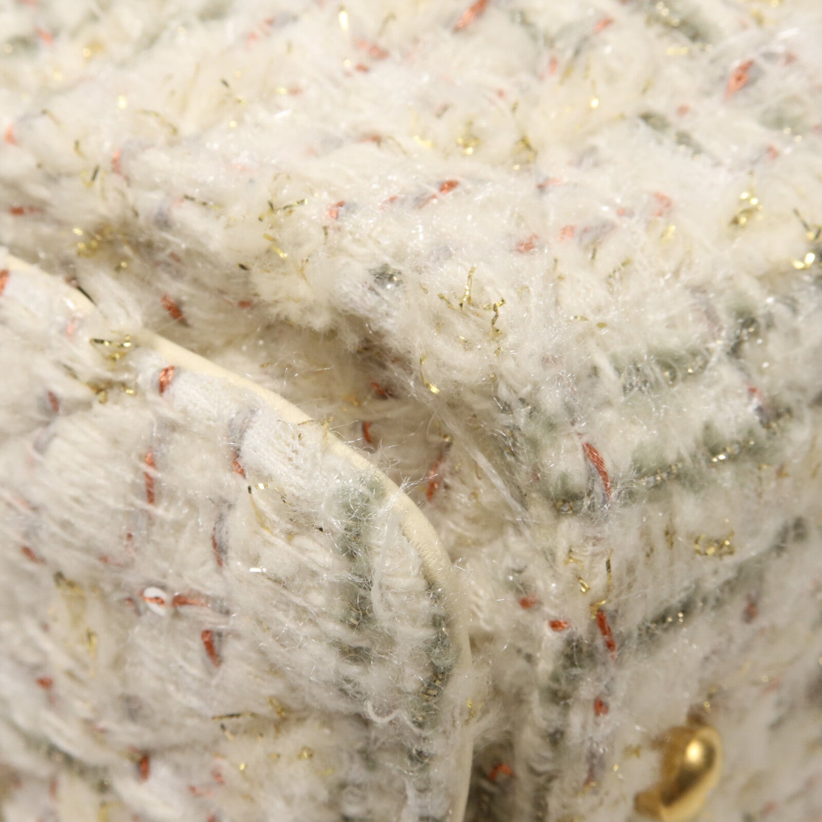 CHANEL Tweed Hobo鏈帶肩背袋